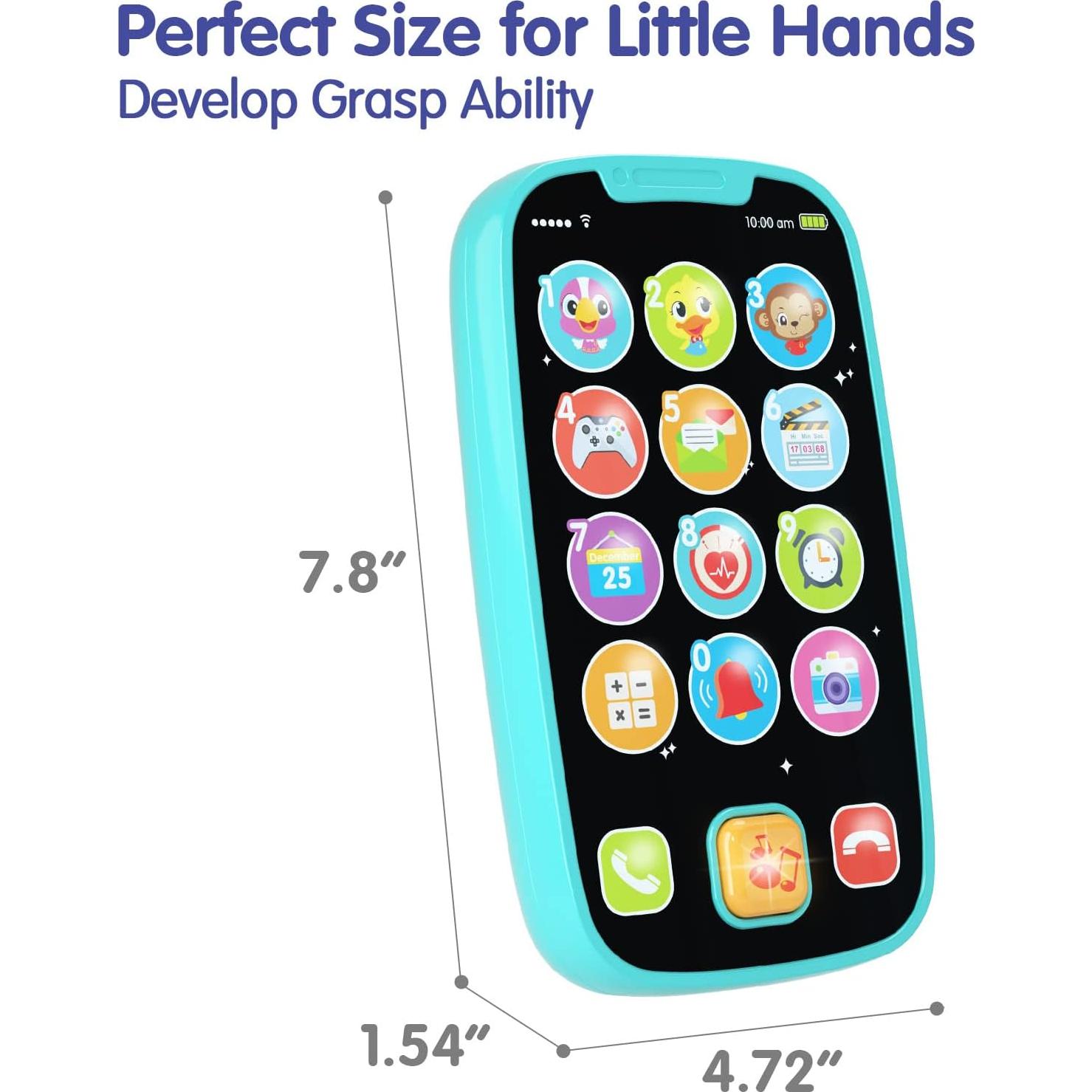 Teléfono Juguete para Bebés BABYFUNY Cian 15 Funciones 1-3 Años