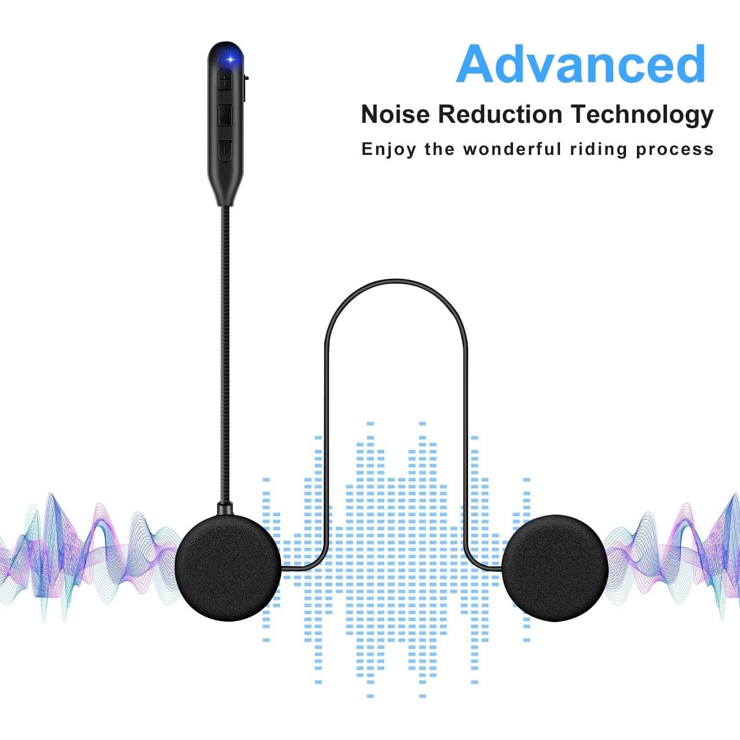 Auricular Bluetooth ELIKIDSTO para Casco de Motocicleta IPX7