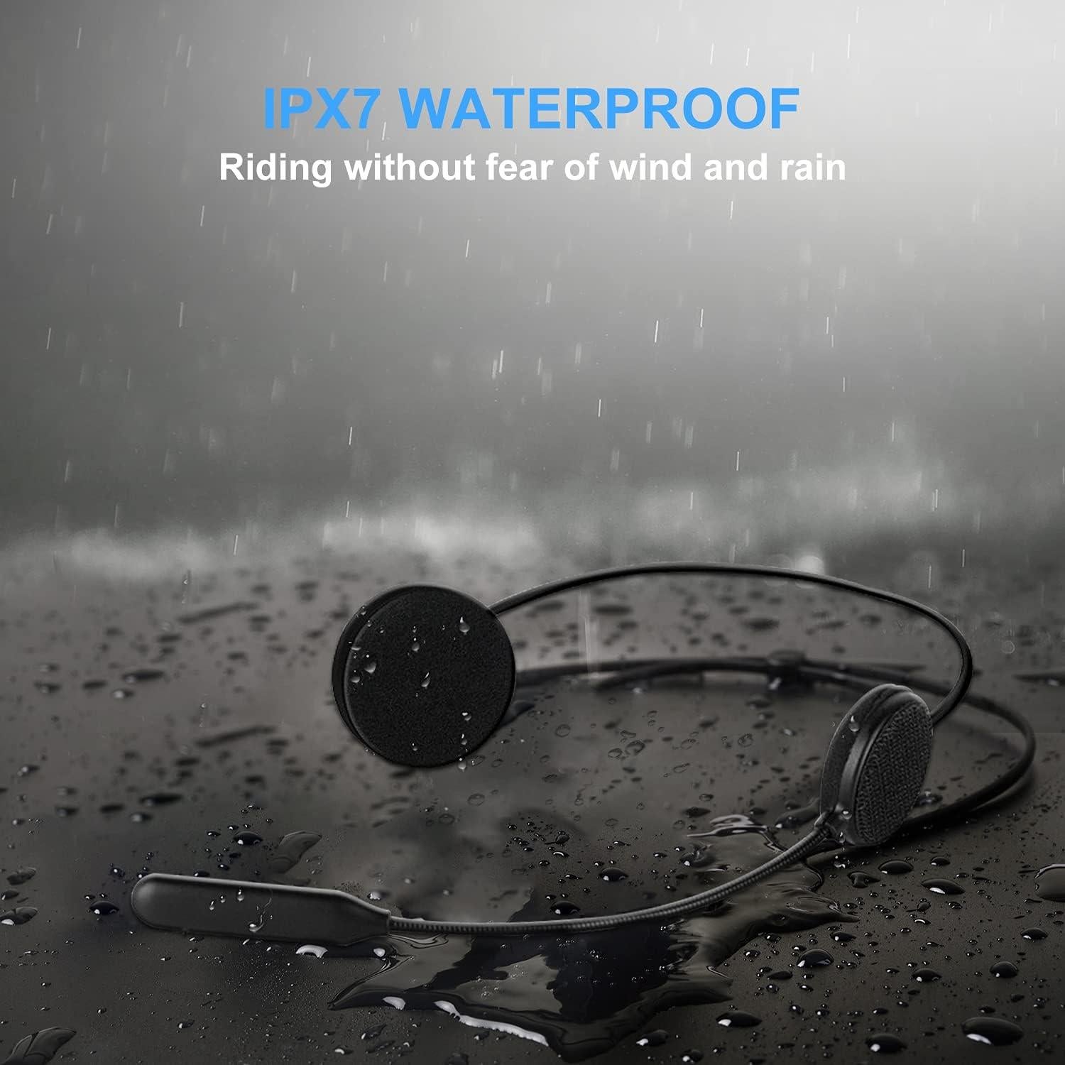 Auricular Bluetooth ELIKIDSTO para Casco de Motocicleta IPX7