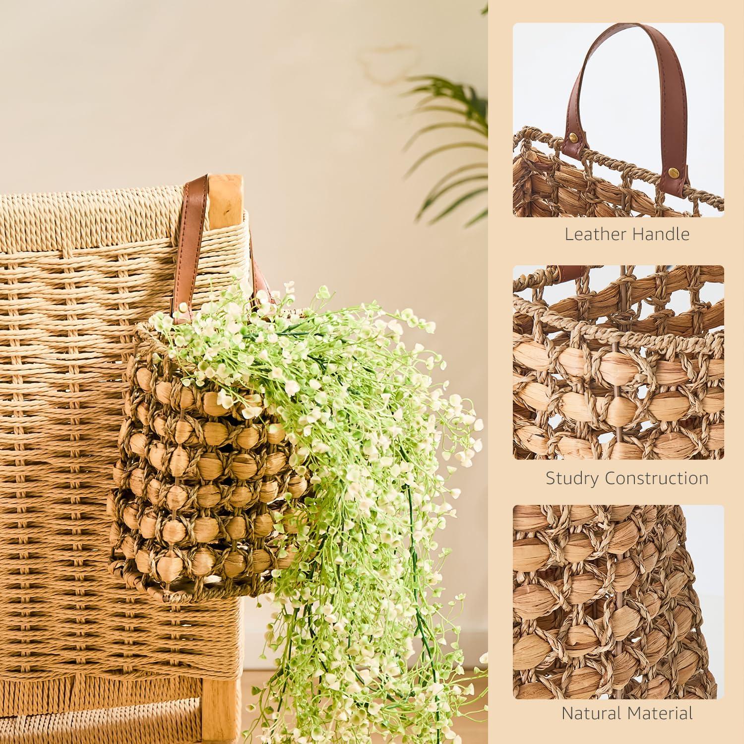 Cesta Colgante LGENHOOM Boho 22.86x9.91x17.78 cm