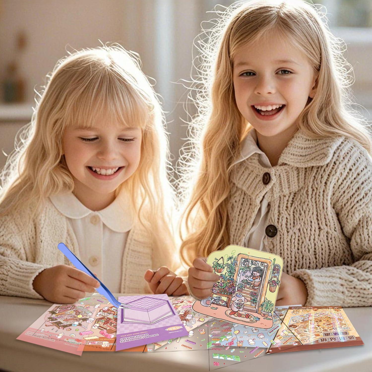 Set de Pegatinas 3D DIY DORIDUKA - Mini Casa y Mascotas