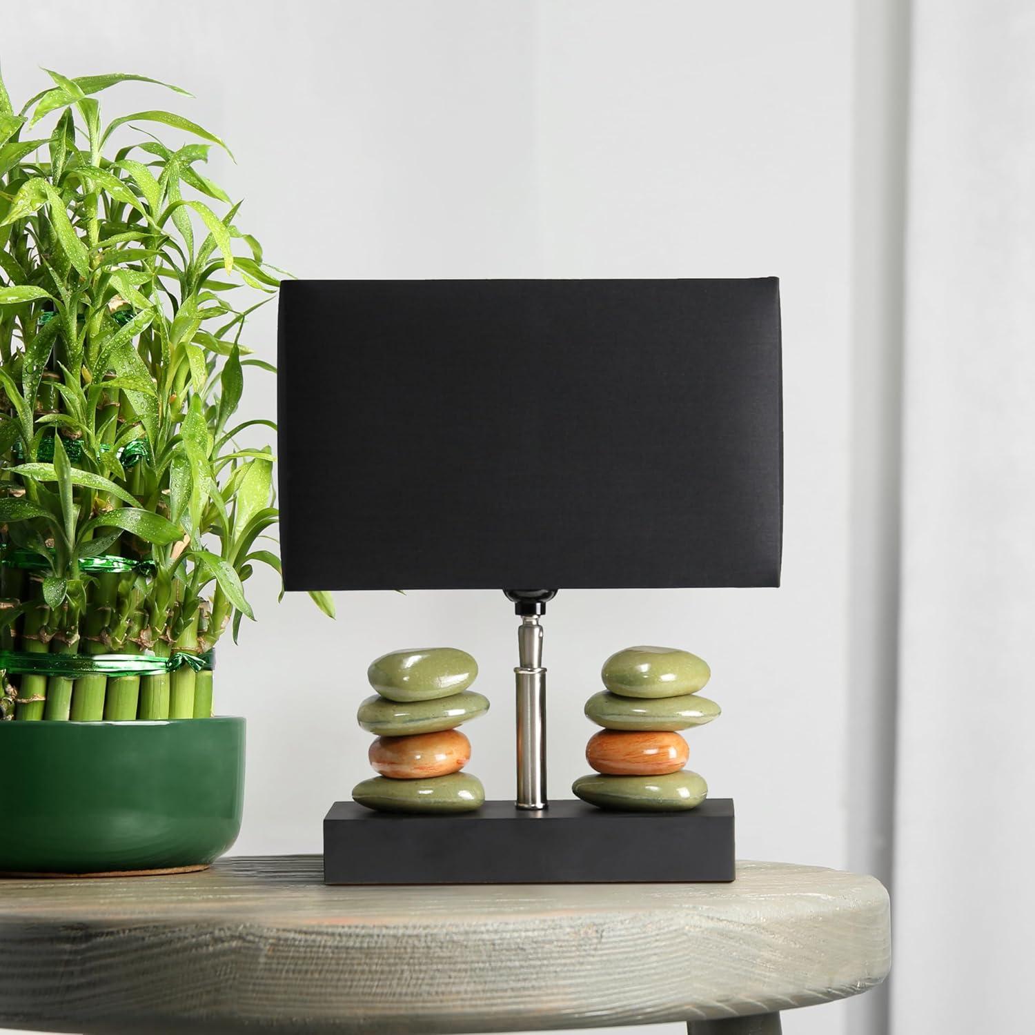 Lámpara de Mesa Elegant Designs LT1147-BLK, Cerámica Negra