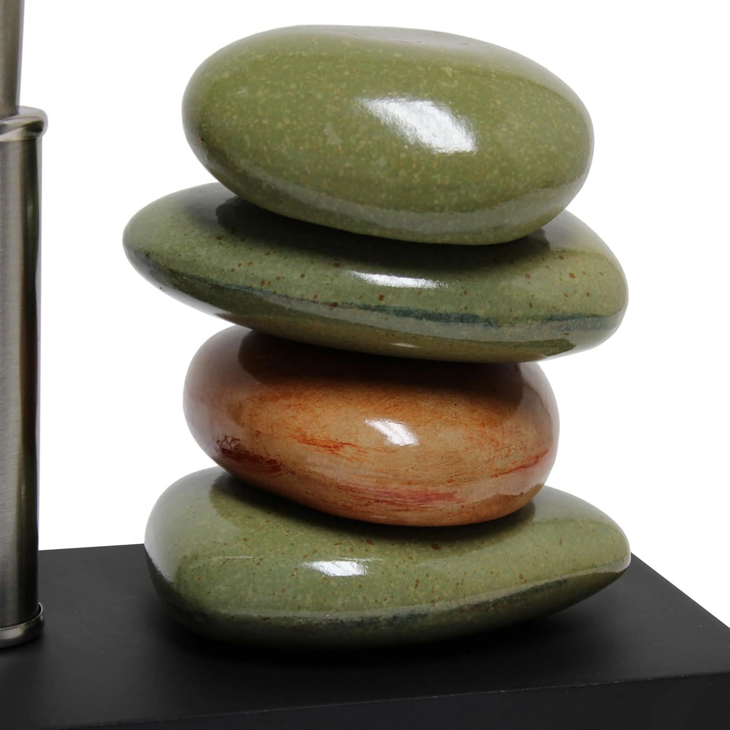 Lámpara de Mesa Elegant Designs LT1147-BLK, Cerámica Negra