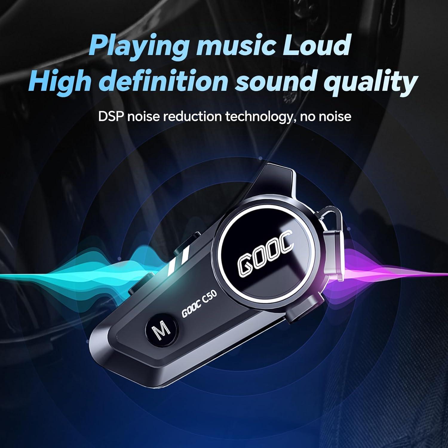 Auricular Bluetooth JZAQ C50 para Motocicleta Impermeable