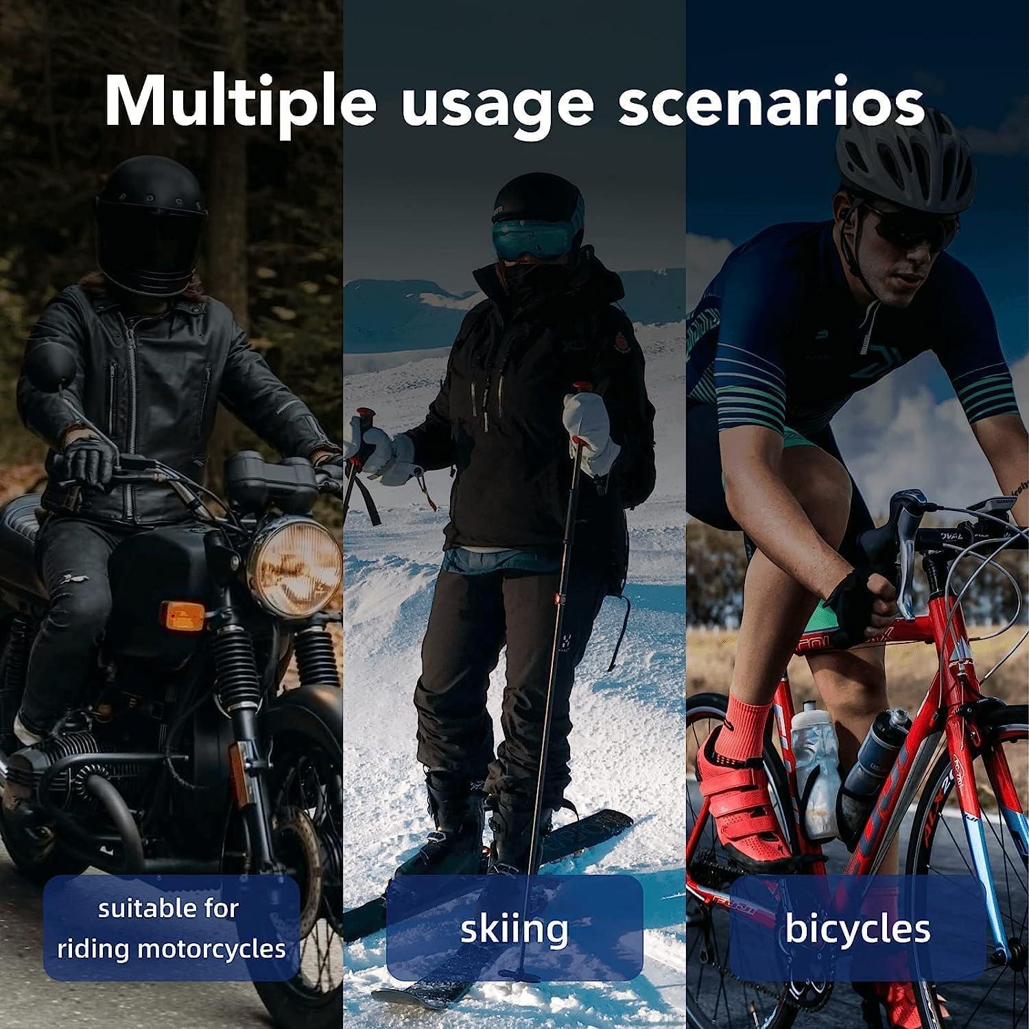 Auricular Bluetooth KHPTOP X7 para Motocicleta, 90h Reproducción