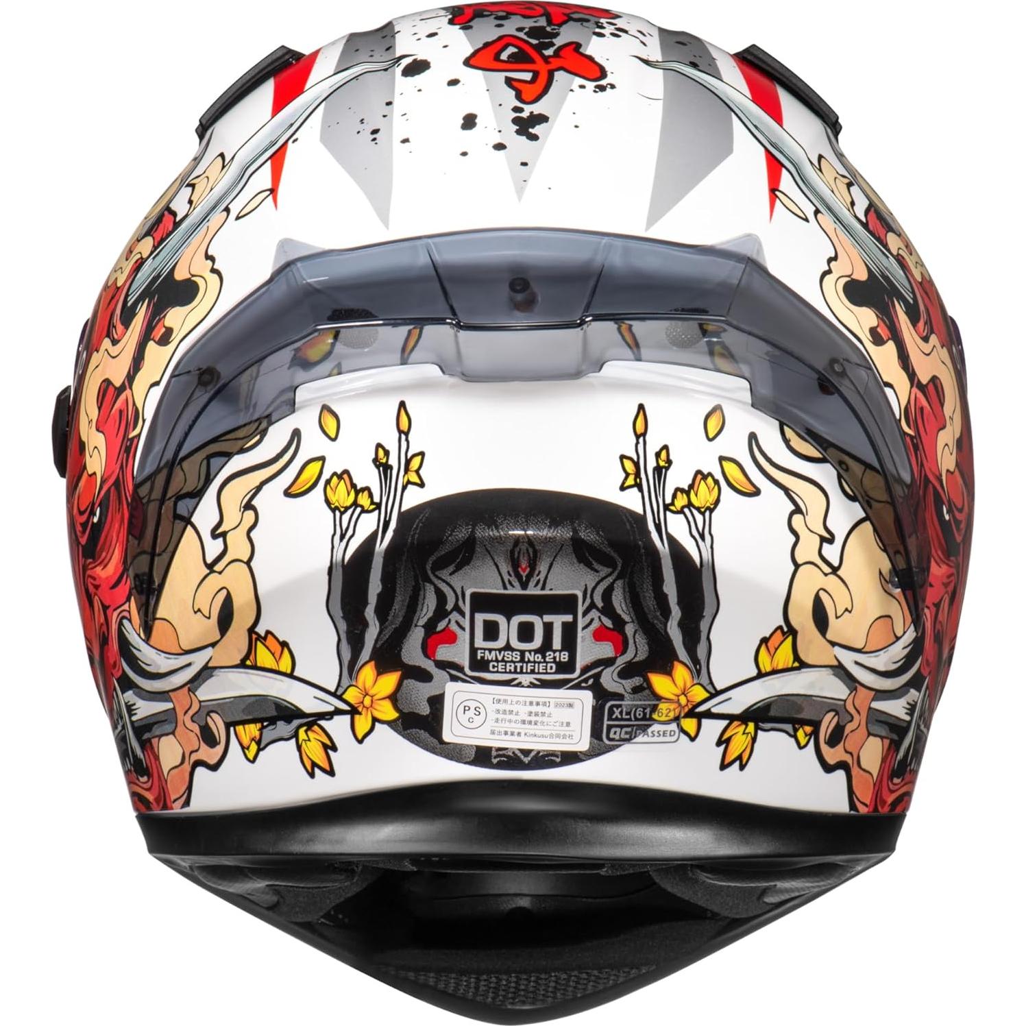 Casco de Moto Integral Spirit Samurai Blanco X-Large