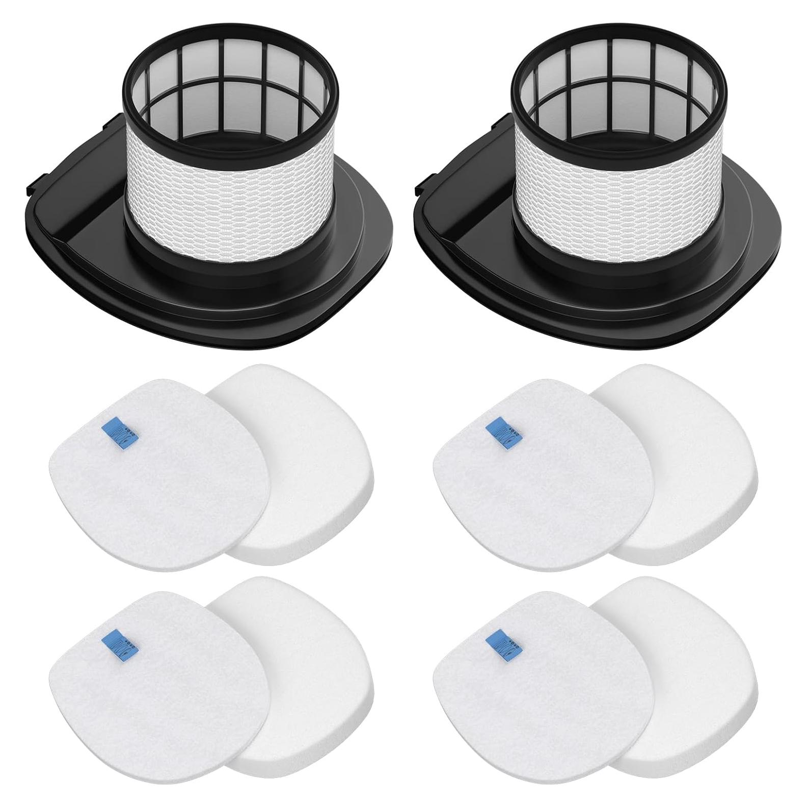 Filtros HEPA LANROON para aspiradoras Shark IX141 IX140 - Paquete 2+4