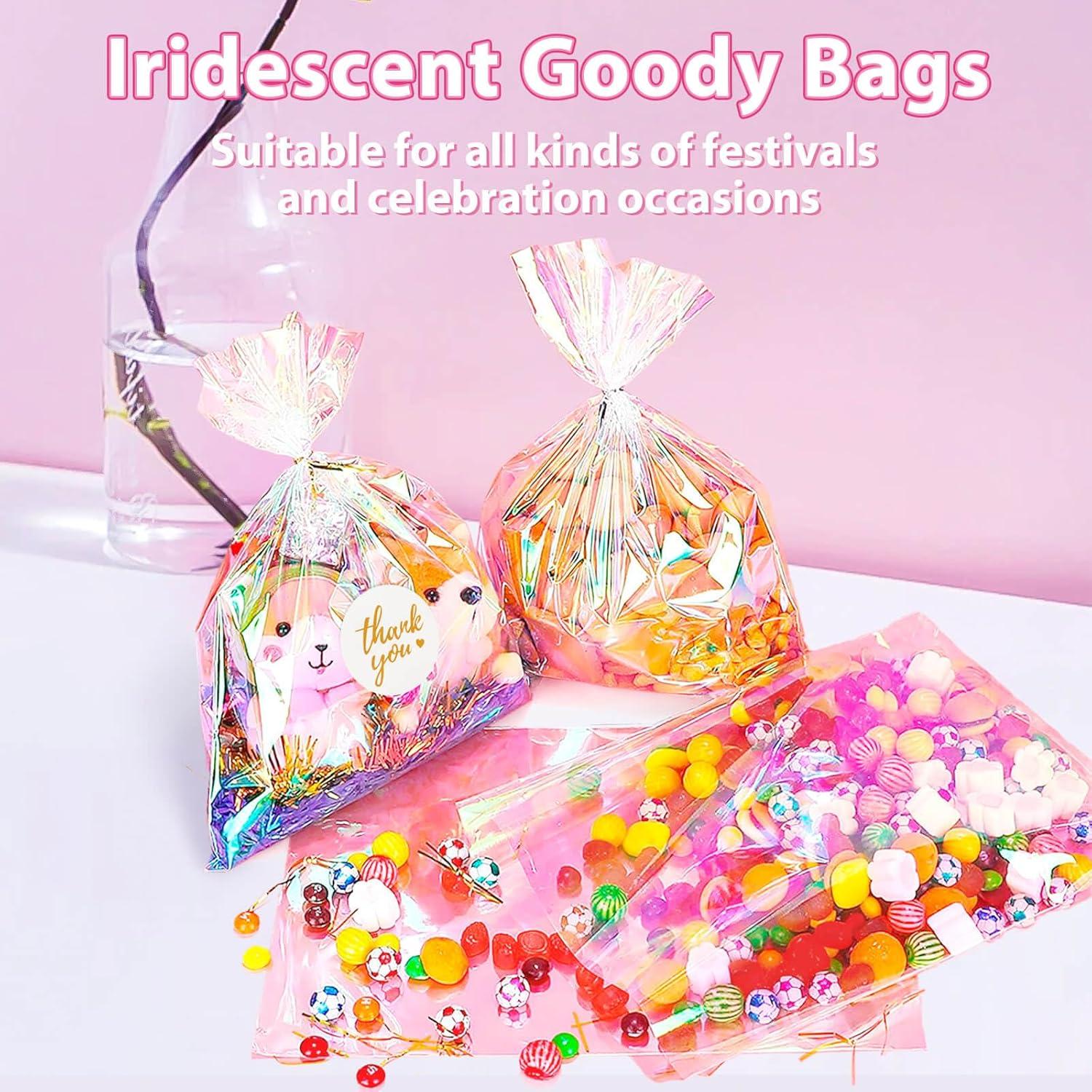 Bolsas de Celofán Iridiscentes 4x6 cm - Paquete de 100