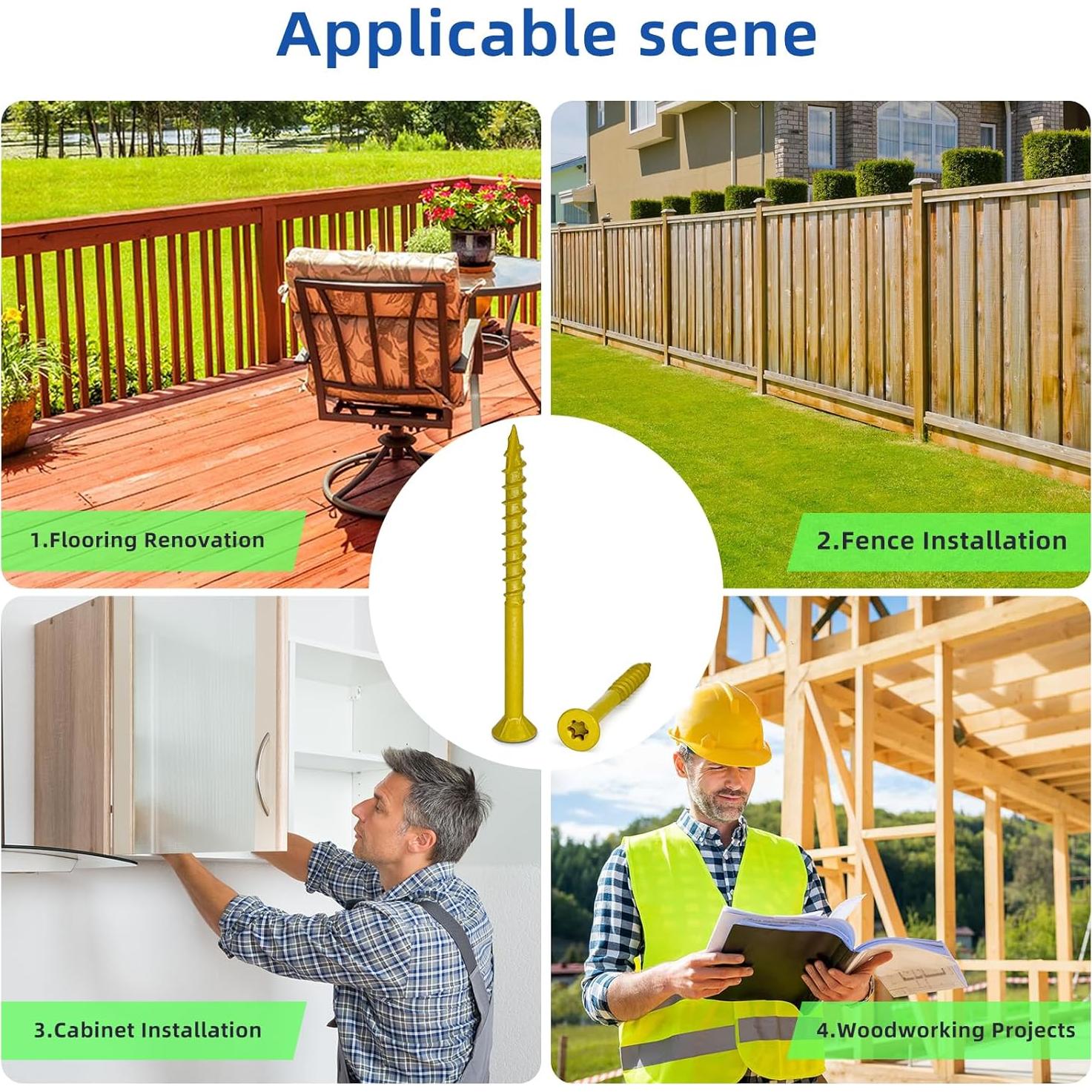 Tornillos para Deck JIT Fastener #10 x 6.35 cm 150 Pcs Epoxi