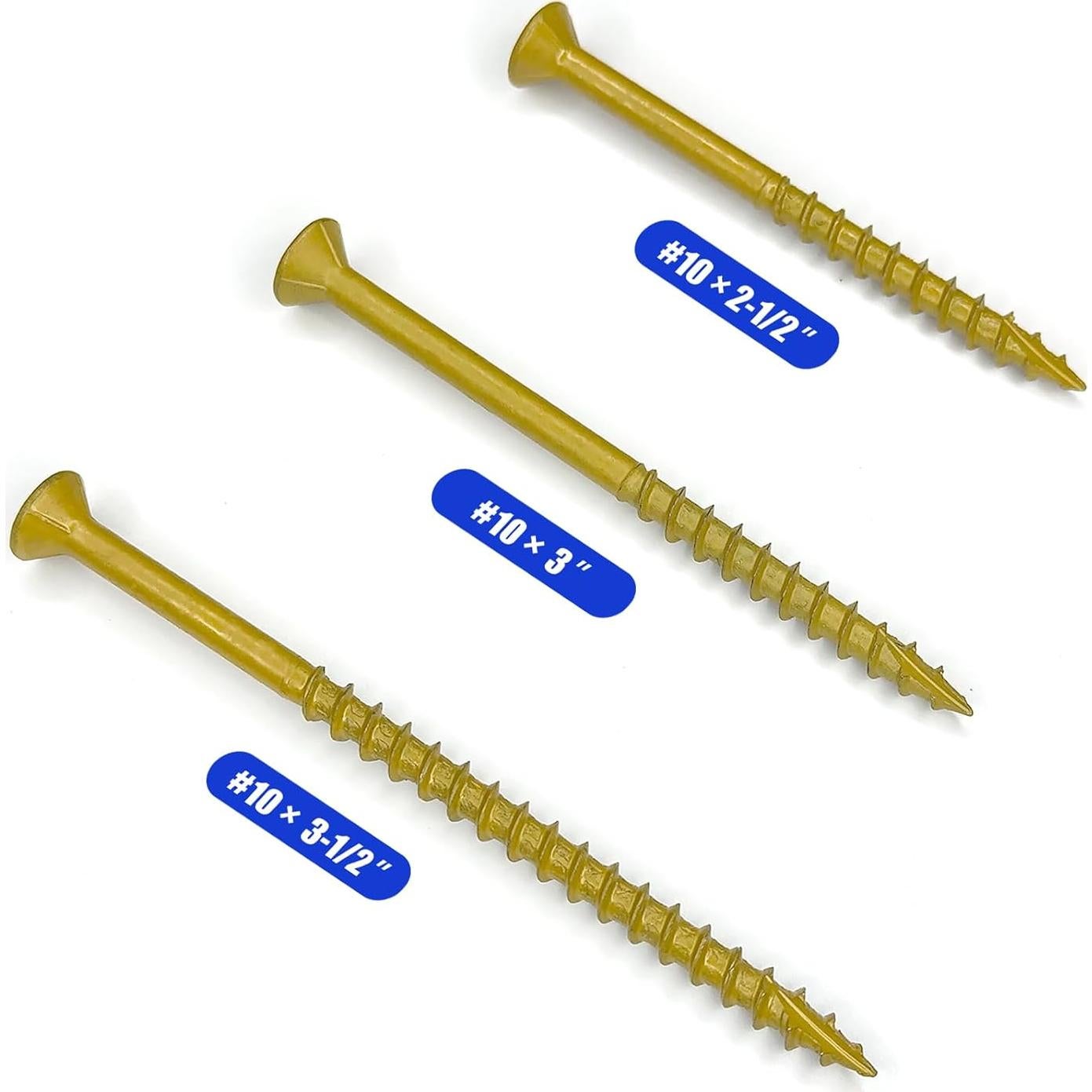 Tornillos para Deck JIT Fastener #10 x 6.35 cm 150 Pcs Epoxi