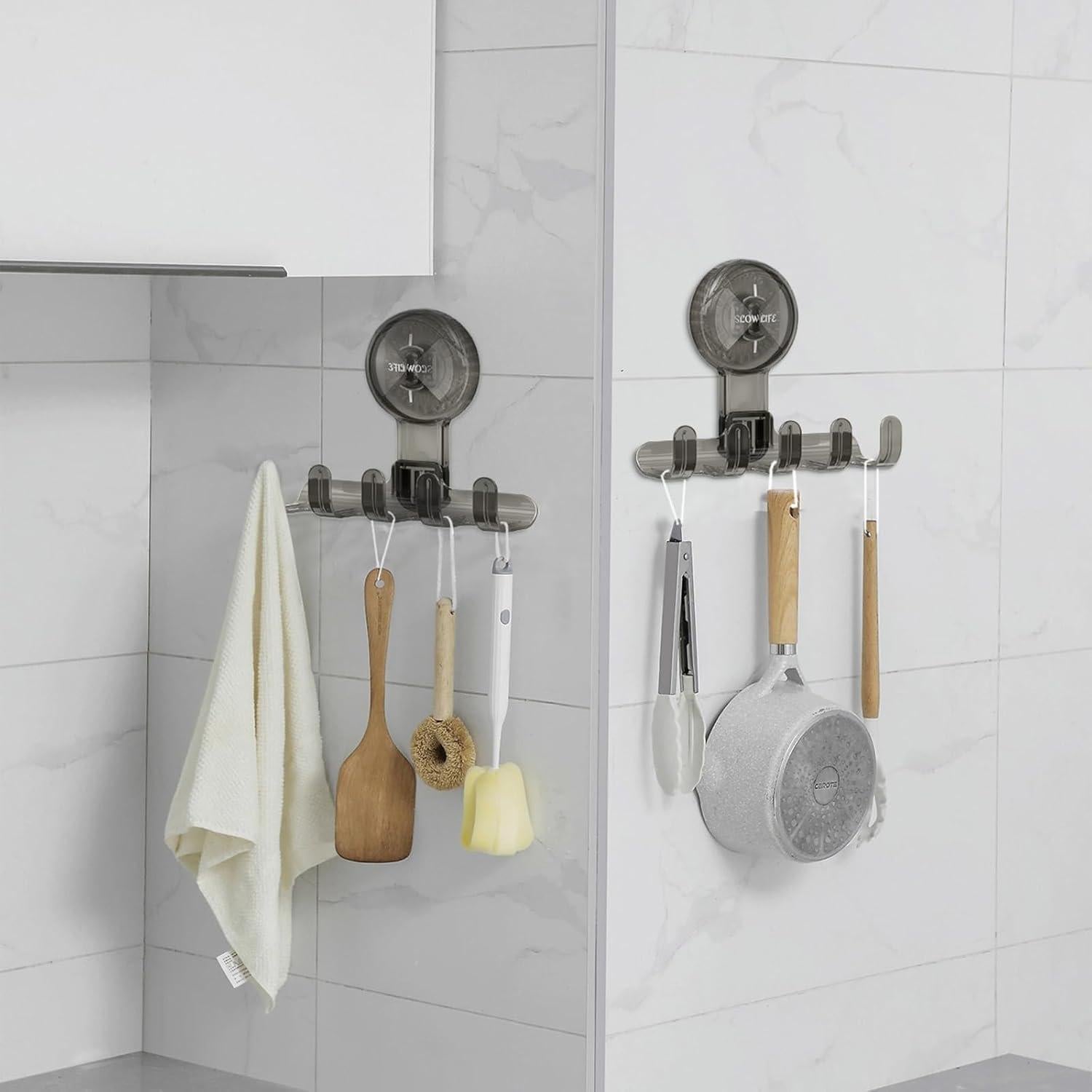 Gancho de Ventosa VAN CADENE 2 Paquetes para Ducha 14.2cm