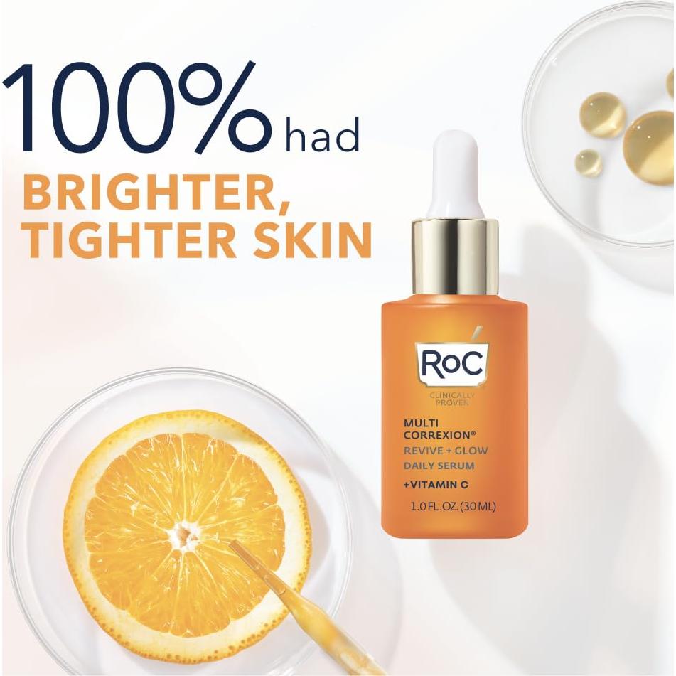 Suero Revive + Glow RoC 10% Vitamina C 28g Antienvejecimiento