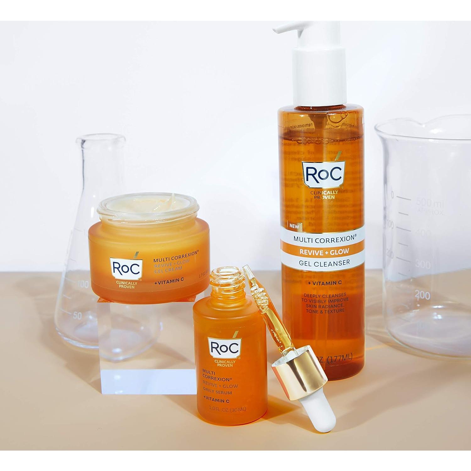 Suero Revive + Glow RoC 10% Vitamina C 28g Antienvejecimiento