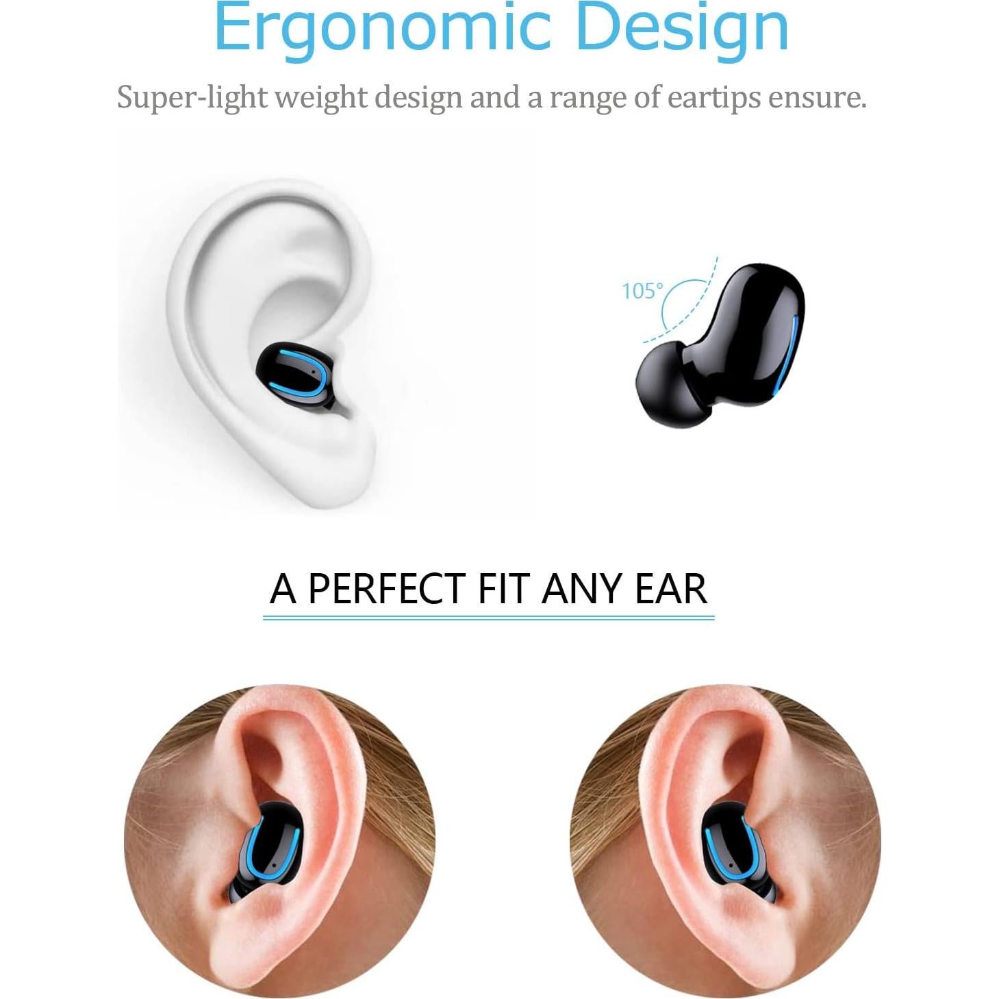 Auricular Inalámbrico Bluetooth MALIHOO Q30 Negro 6 Horas