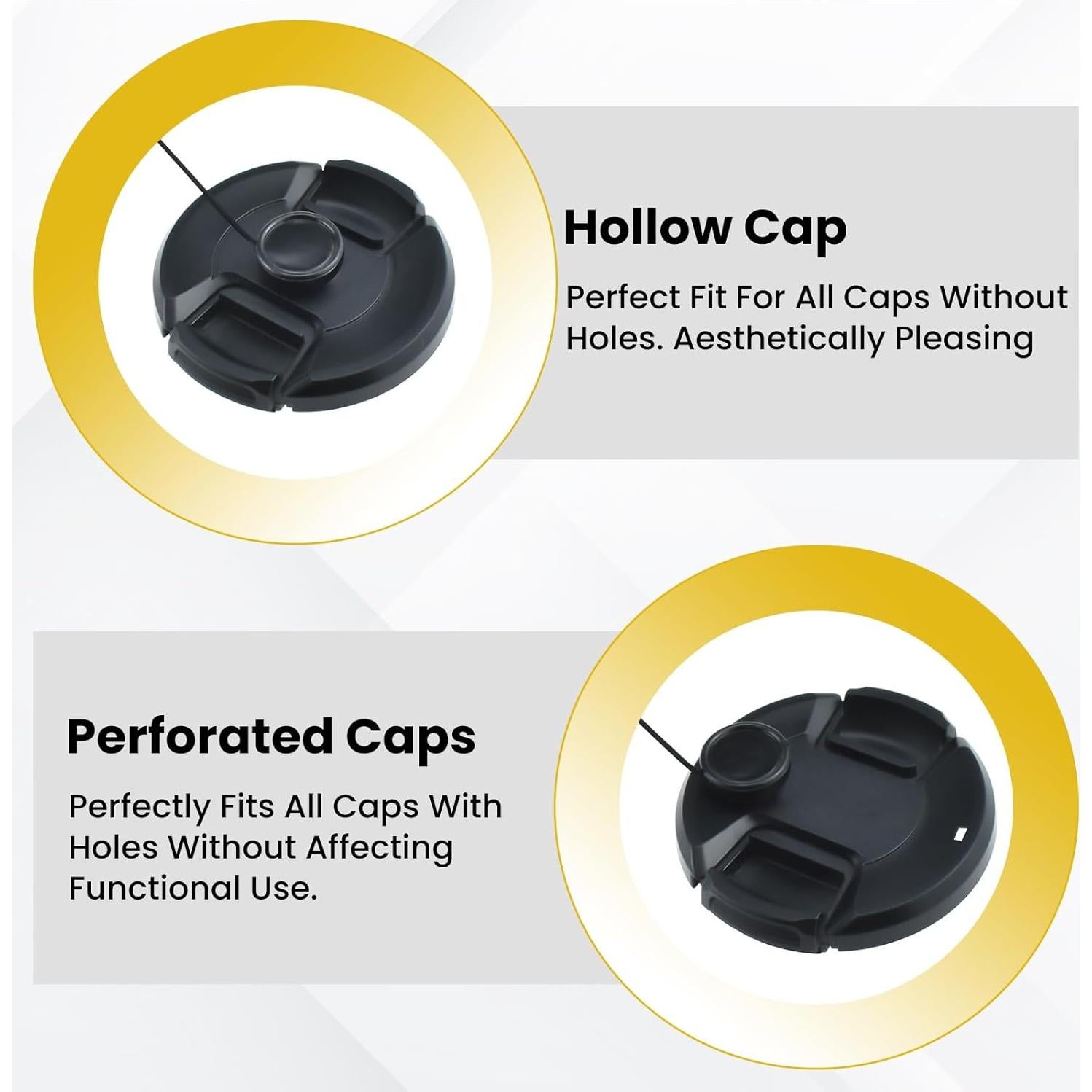 Soporte para Tapas de Lentes de Cámara UBANU 5 Pcs 26 cm