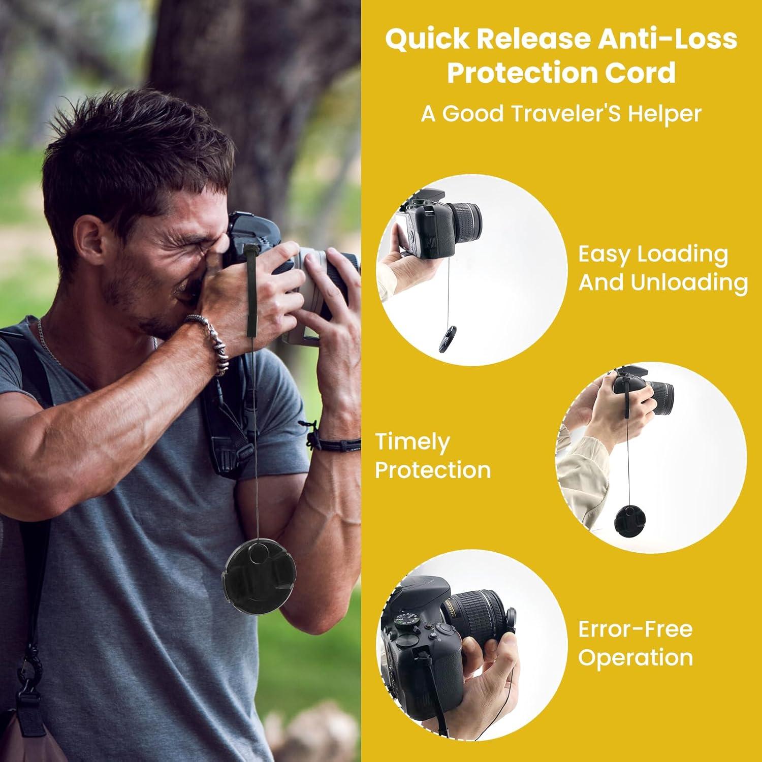 Soporte para Tapas de Lentes de Cámara UBANU 5 Pcs 26 cm