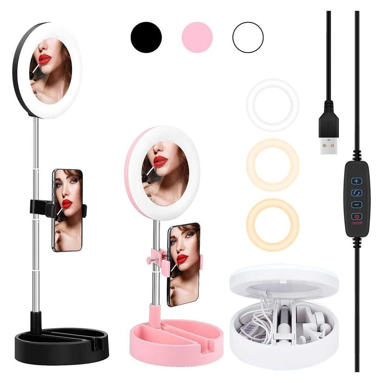 Luz de Anillo LED Dimmable Regal Signature G3 16cm con Soporte