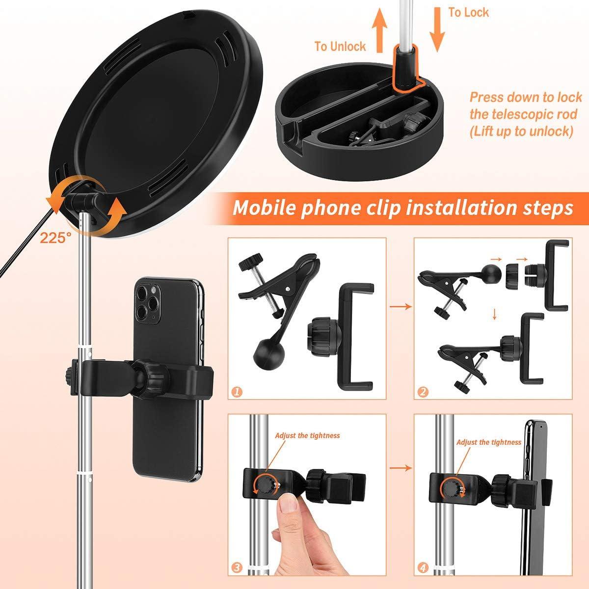 Luz de Anillo LED Dimmable Regal Signature G3 16cm con Soporte