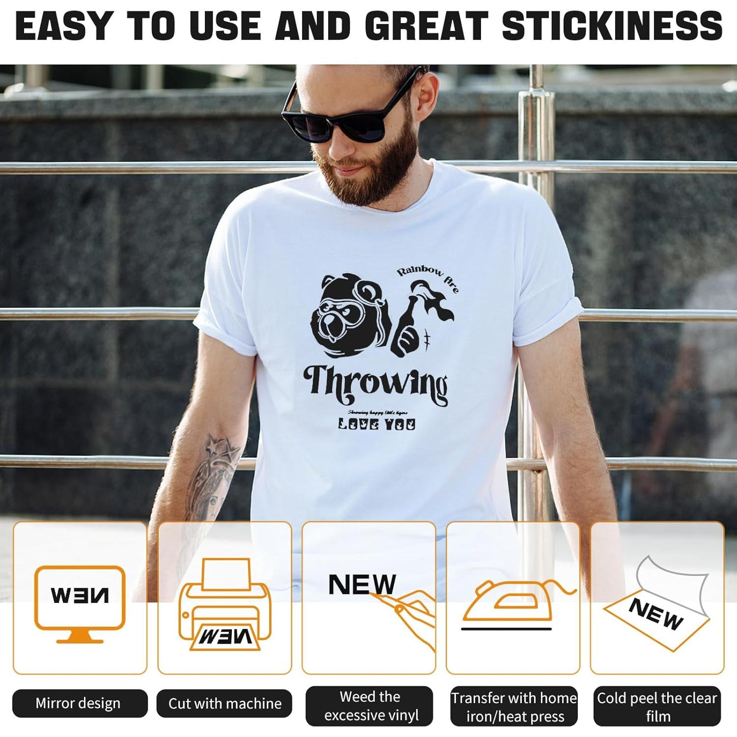 Vinilo de Transferencia de Calor SYCYKA Negro 30.48 cm x 3.05 m