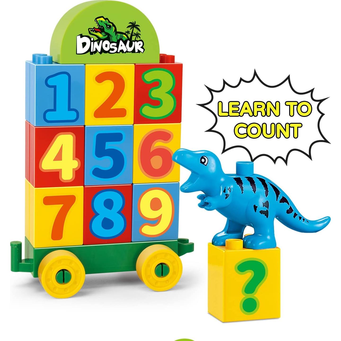 Bloques de Construcción Dinosaurios VConejo con Tren 0.82kg