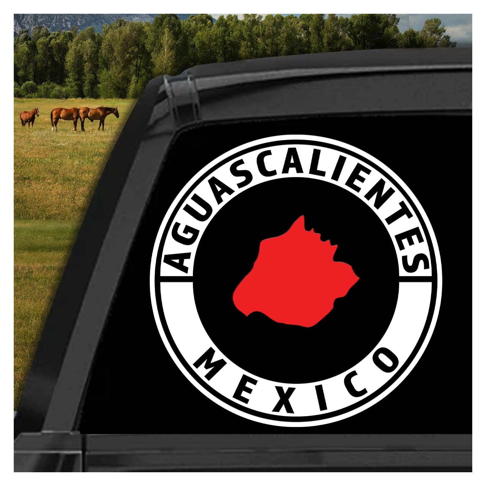 Calcomanía de Vinilo Aguascalientes para Carro y Troca 12.7 cm