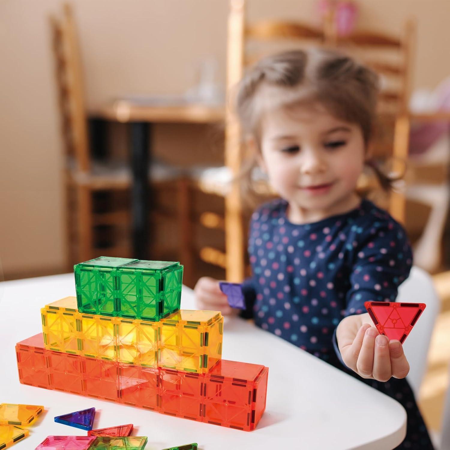 Azulejos Magnéticos FNJO 60 PCS Juguete STEM para Niños