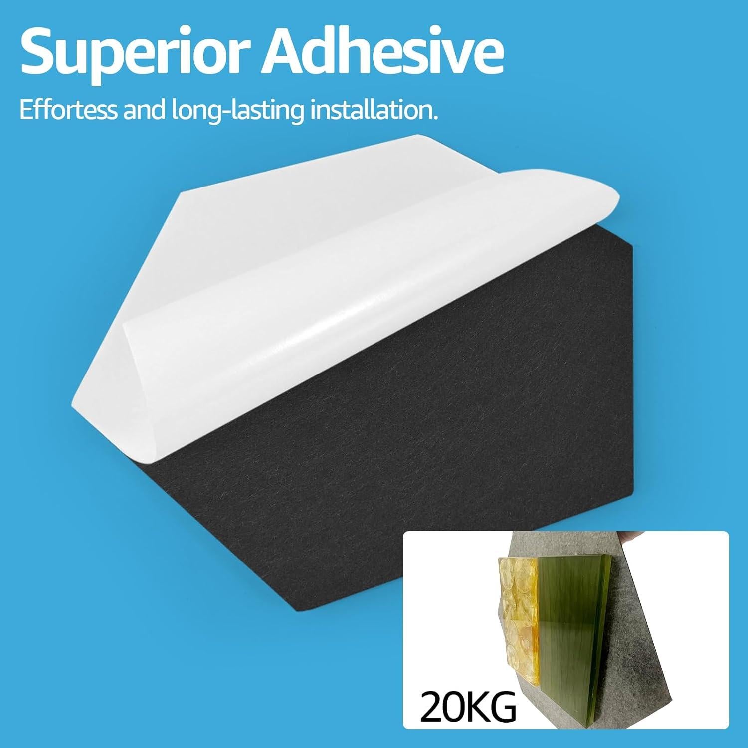 Paneles Acústicos Hexagonales Art3d 12 Pcs Cubo Negro