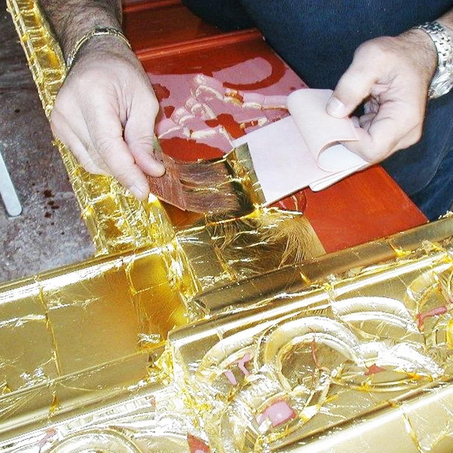 600 Hojas de Oro Imitación KIRIN 14x14 cm 6 Colores para DIY