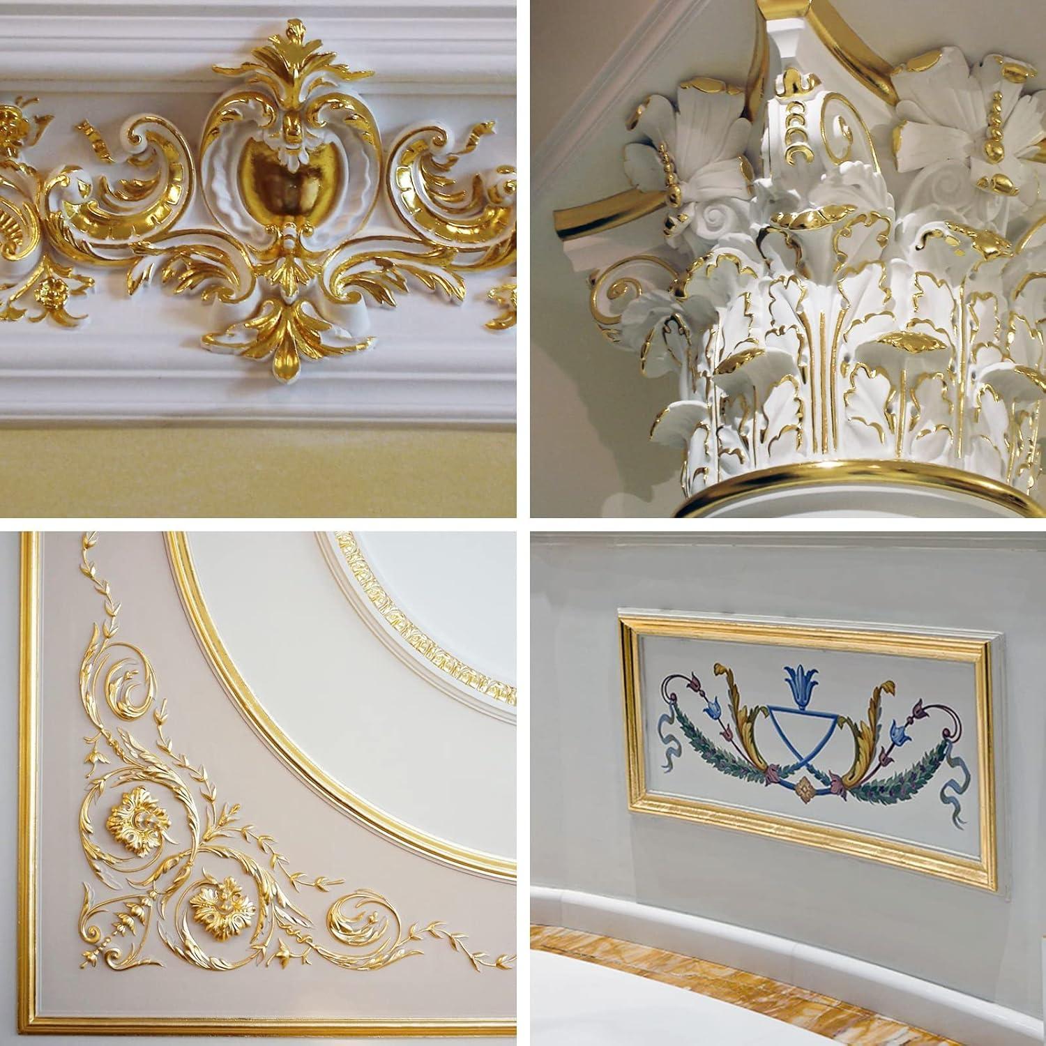 600 Hojas de Oro Imitación KIRIN 14x14 cm 6 Colores para DIY