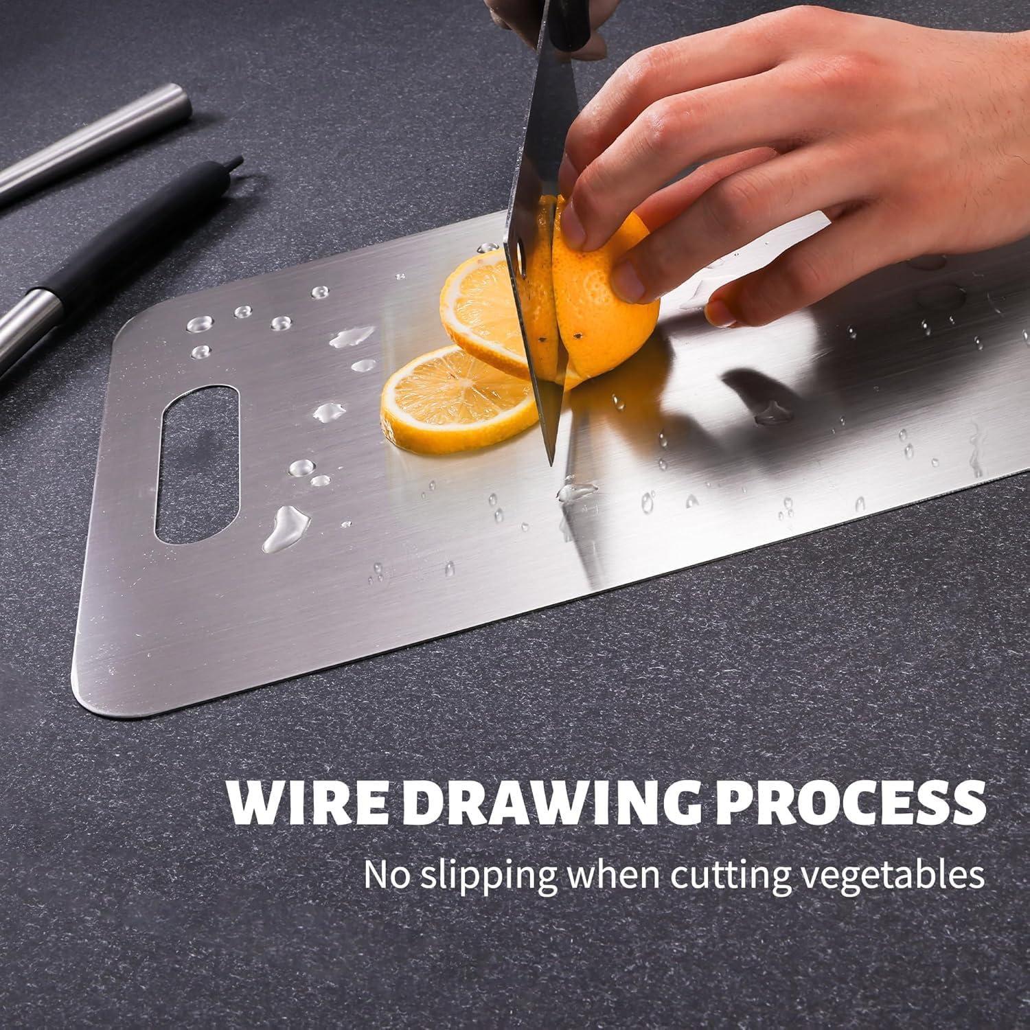 Tabla de Cortar de Titanio Genérica 30.48x20.32 cm A Prueba de Lavavajillas