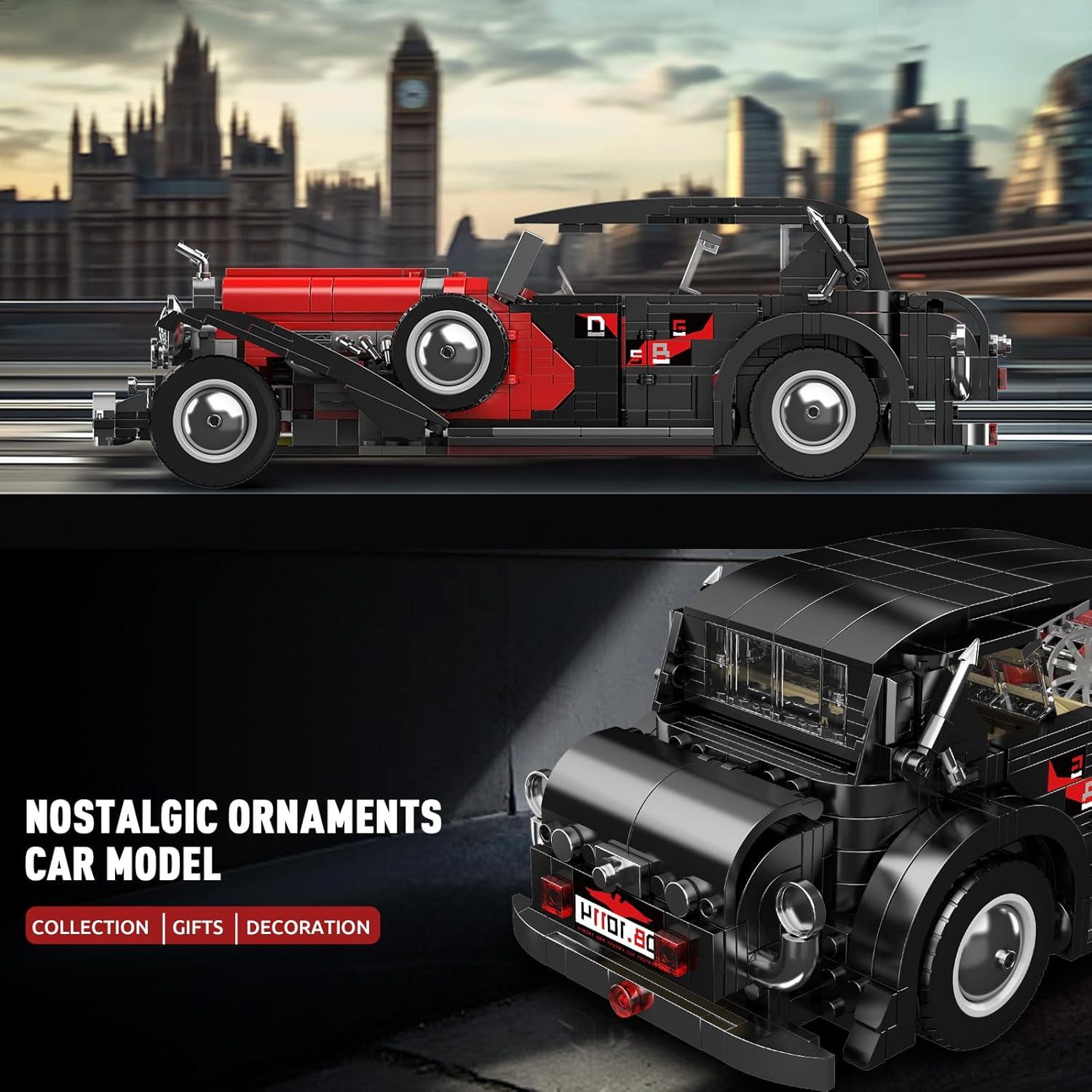 Mould King 10114 Auto Vintage 1308 Piezas para Construcción