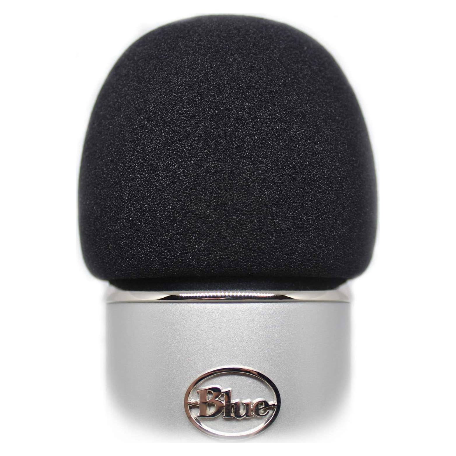 Foam Windscreen for Blue Yeti Microphone - Pop Filter Cover made from Quality Sponge Material that Filters Unwanted Recording and Background Noises - Black Color