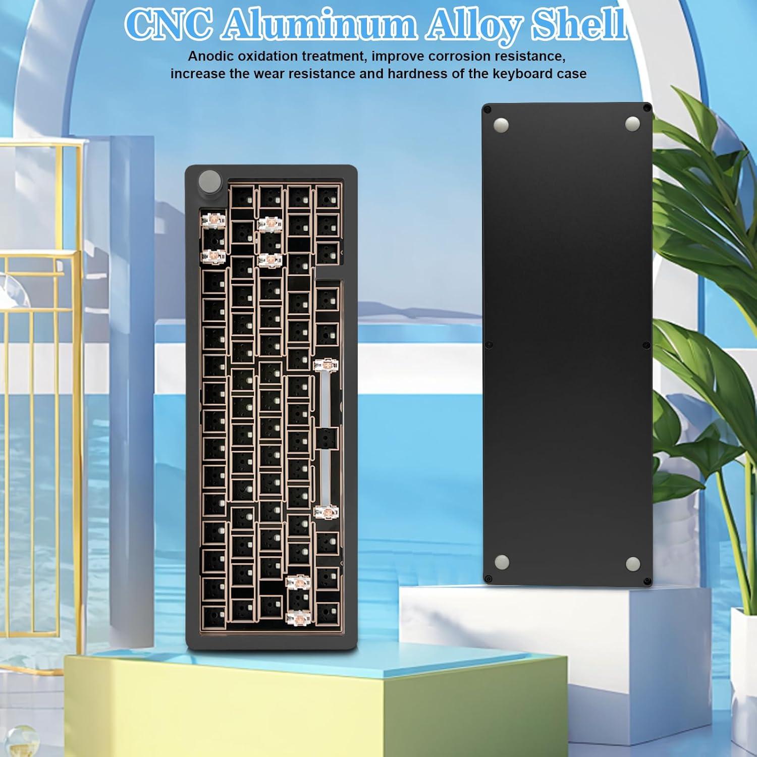 Teclado Mecánico BOYI GMK67 65% RGB Aluminio Hot-Swappable