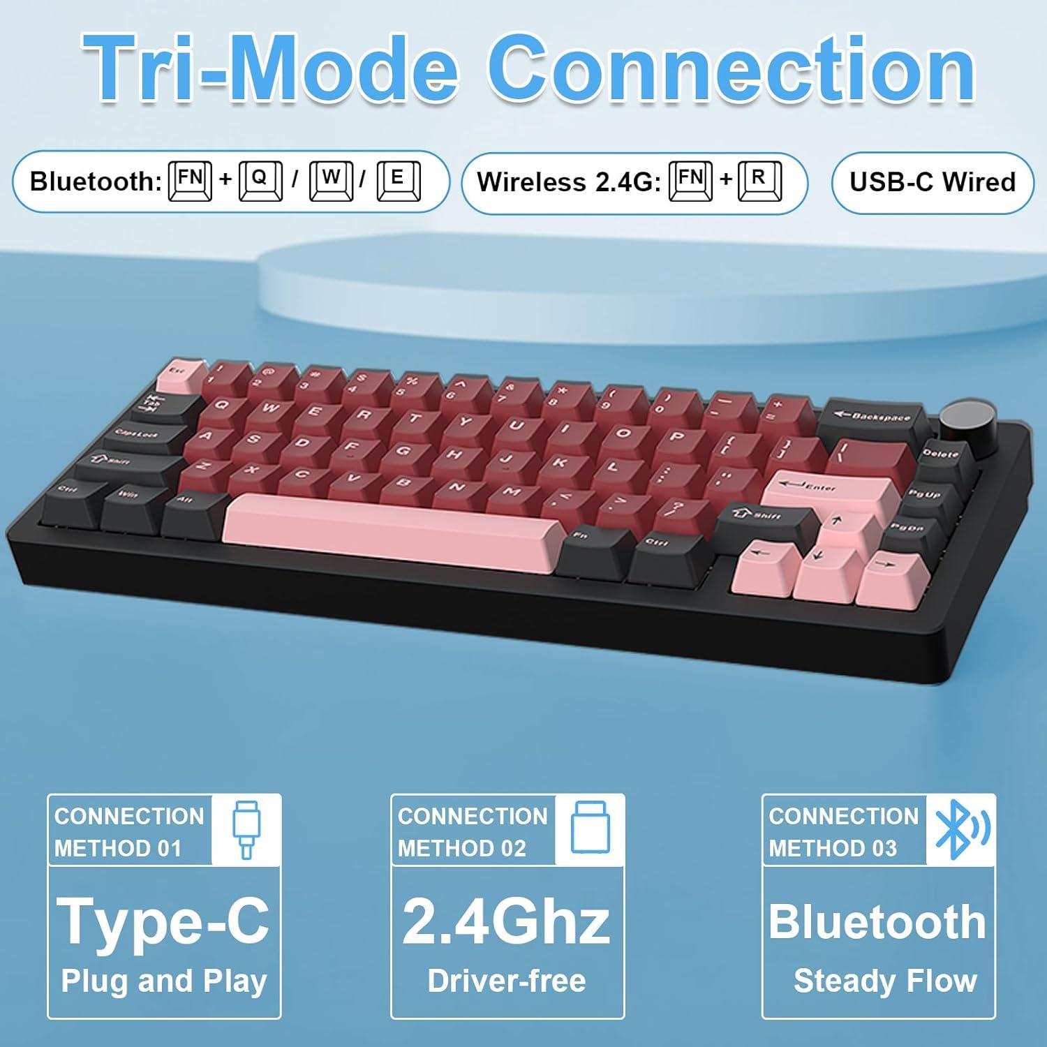 Teclado Mecánico BOYI GMK67 65% RGB Aluminio Hot-Swappable
