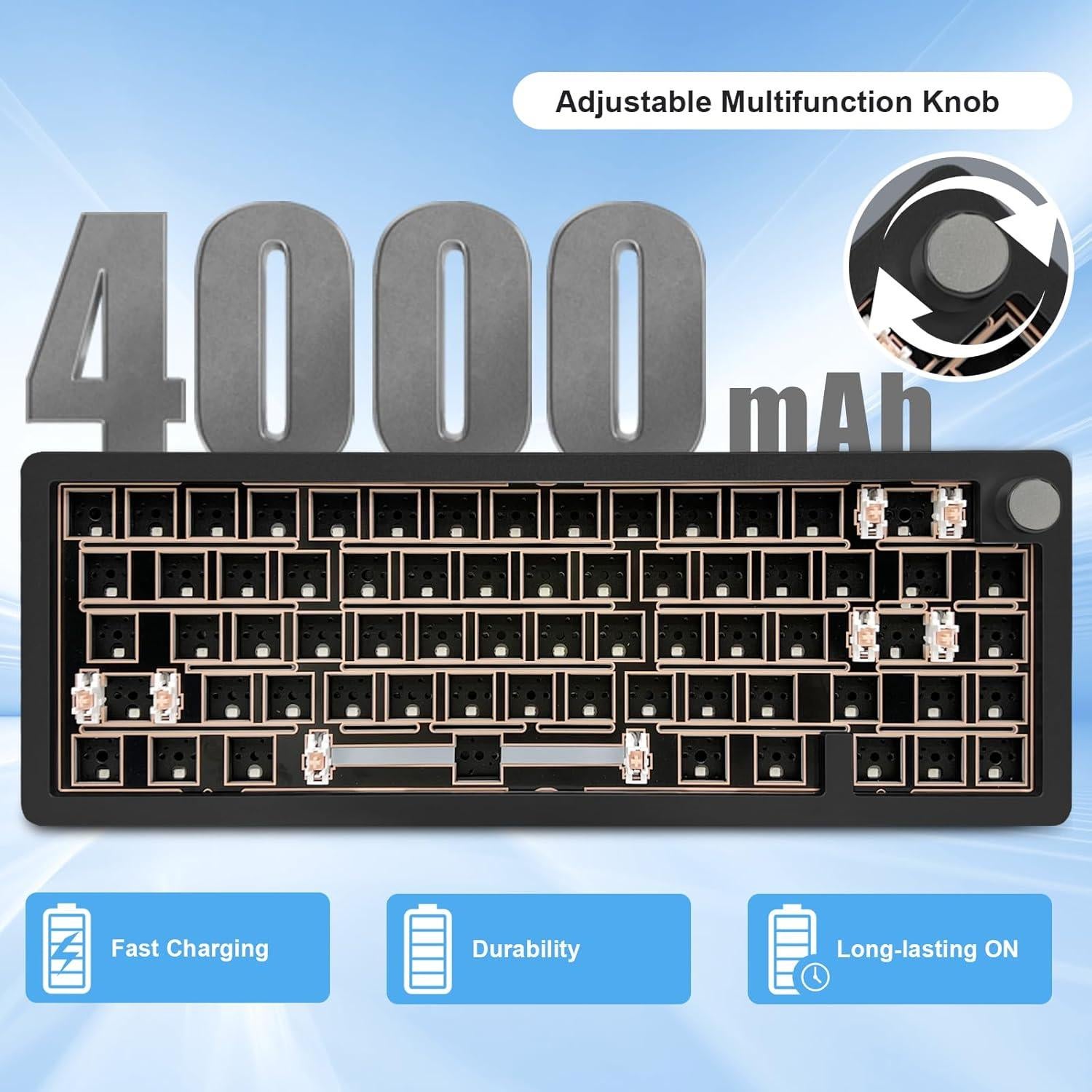 Teclado Mecánico BOYI GMK67 65% RGB Aluminio Hot-Swappable