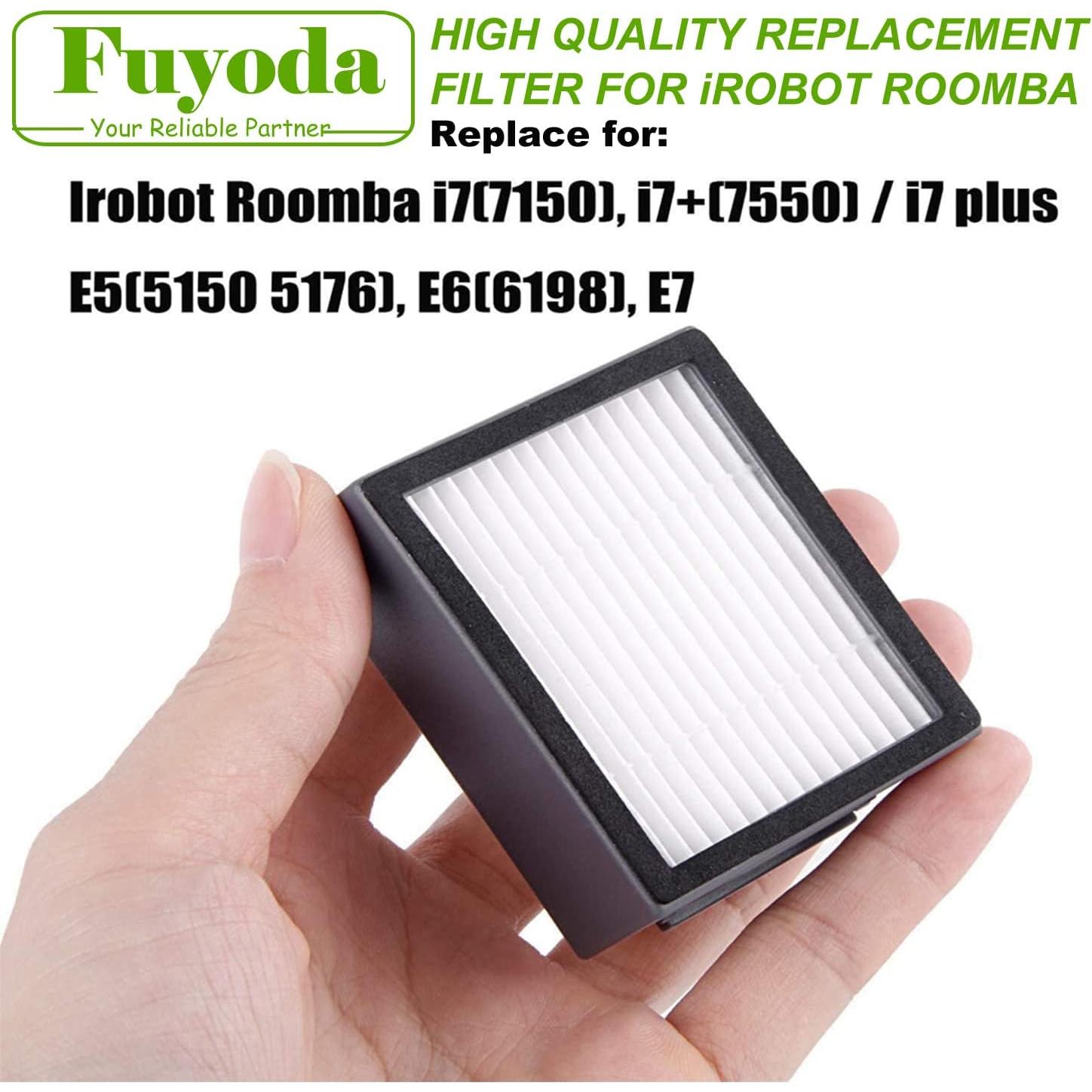 Filtros HEPA Fuyoda 6 Paquete Compatible iRobot Roomba E&I