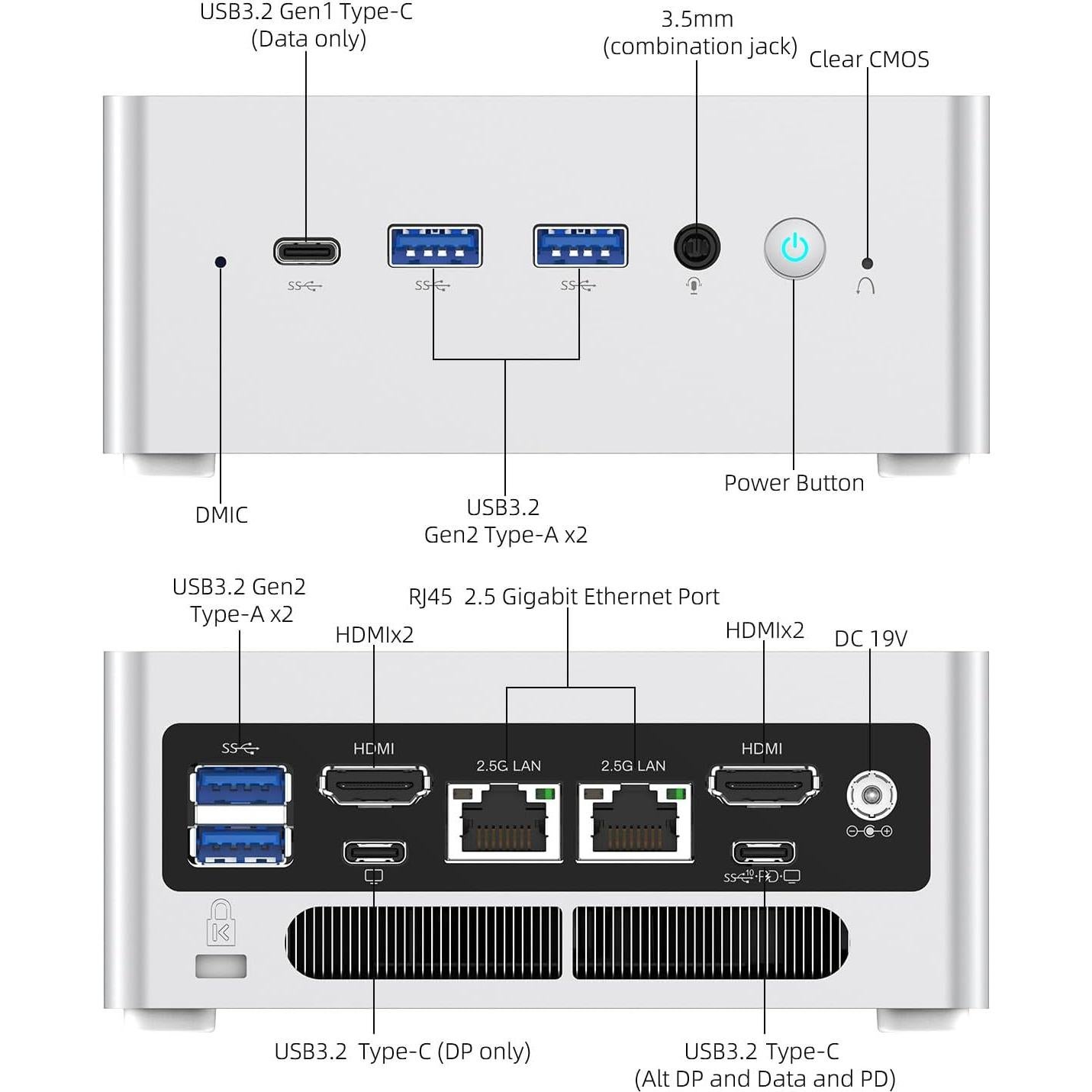 MINISFORUM Mini PC NAB6 Lite i5-12600H 16GB RAM 500GB SSD