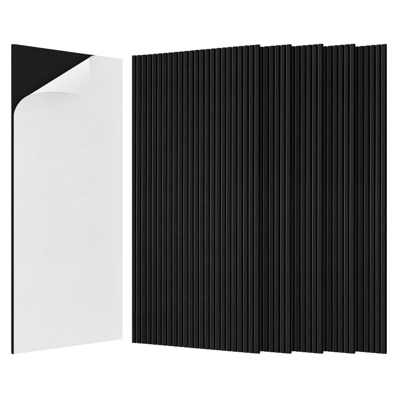 Paneles Acústicos Grandes BUBOS 120x60 cm Autoadhesivos Negro