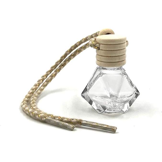 10 Botellas de Vidrio Vacías Difusor Ambientador Auto Diamante