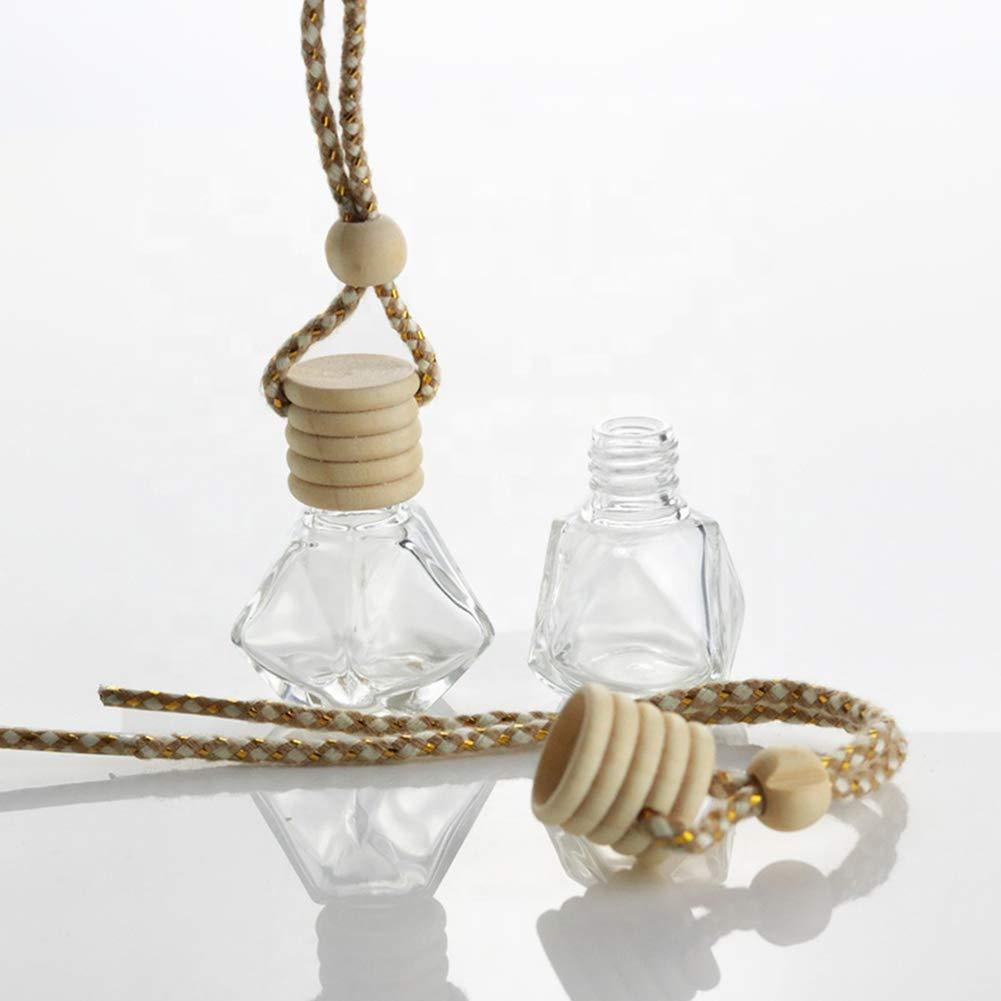 10 Botellas de Vidrio Vacías Difusor Ambientador Auto Diamante