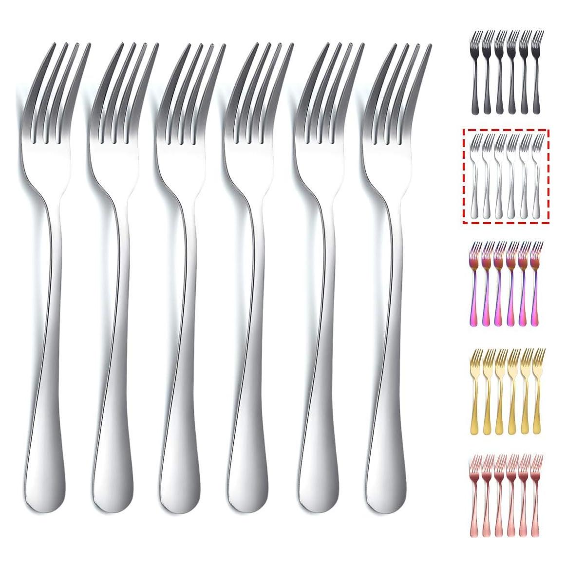 Juego de 6 Tenedores de Cena Kyraton 20.77 cm Acero Inoxidable