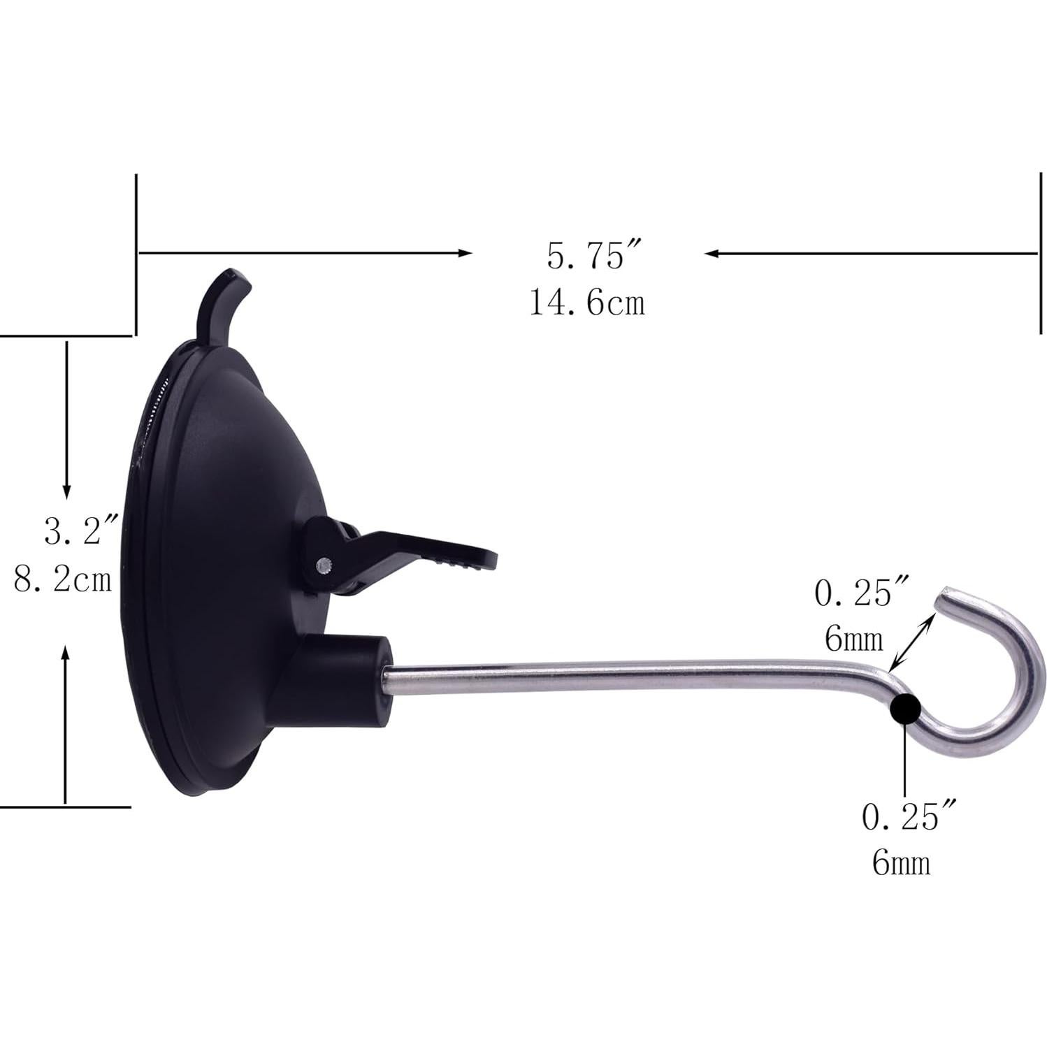 Soporte de Ventana con Ventosa YYST - Paquete de 2 - 2.27 kg