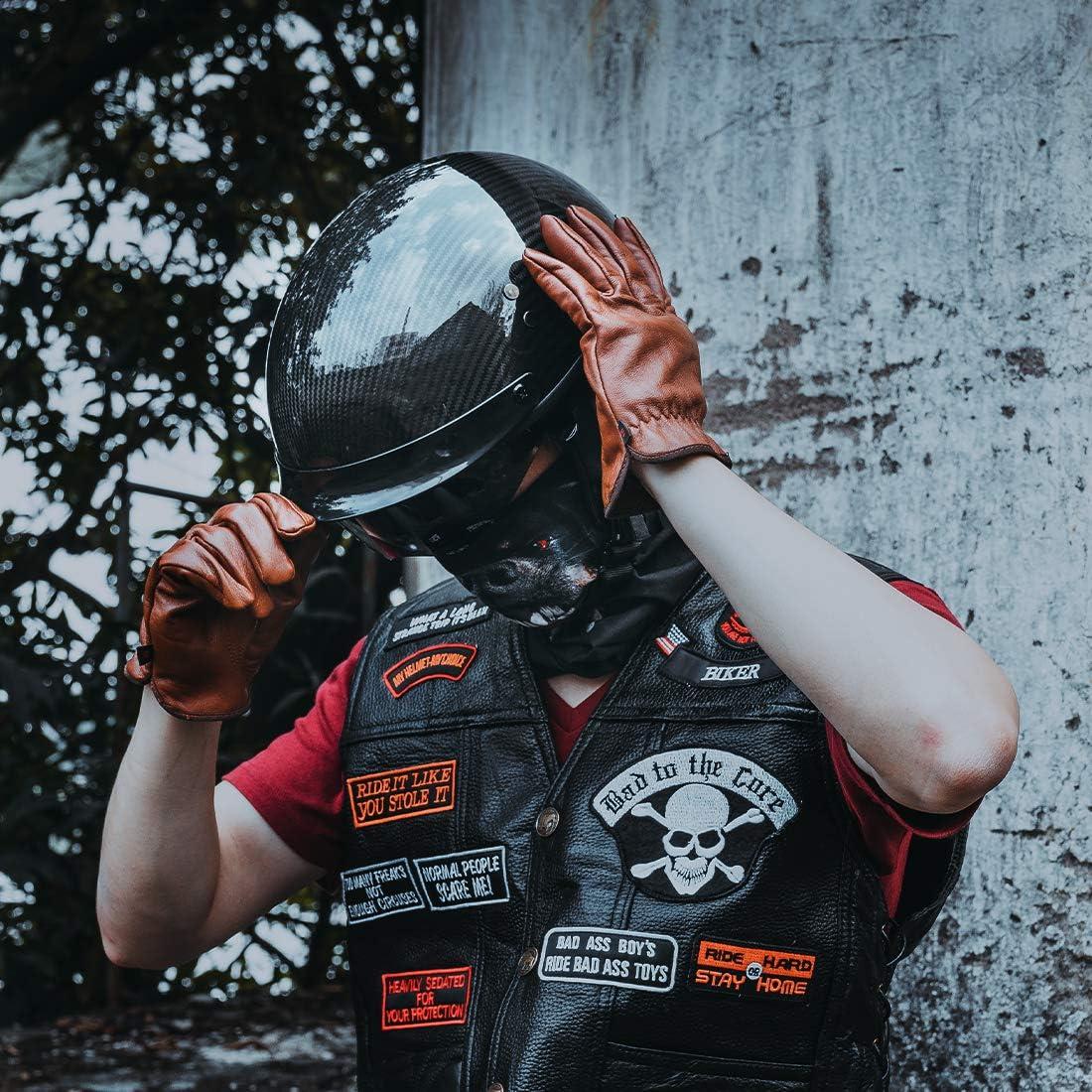 Casco VCOROS A200 Fibra Carbono Negro Brillante Mediano