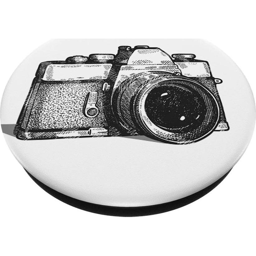 Soporte PopSockets Vintage Cámara Negro 4.1x1.3 cm