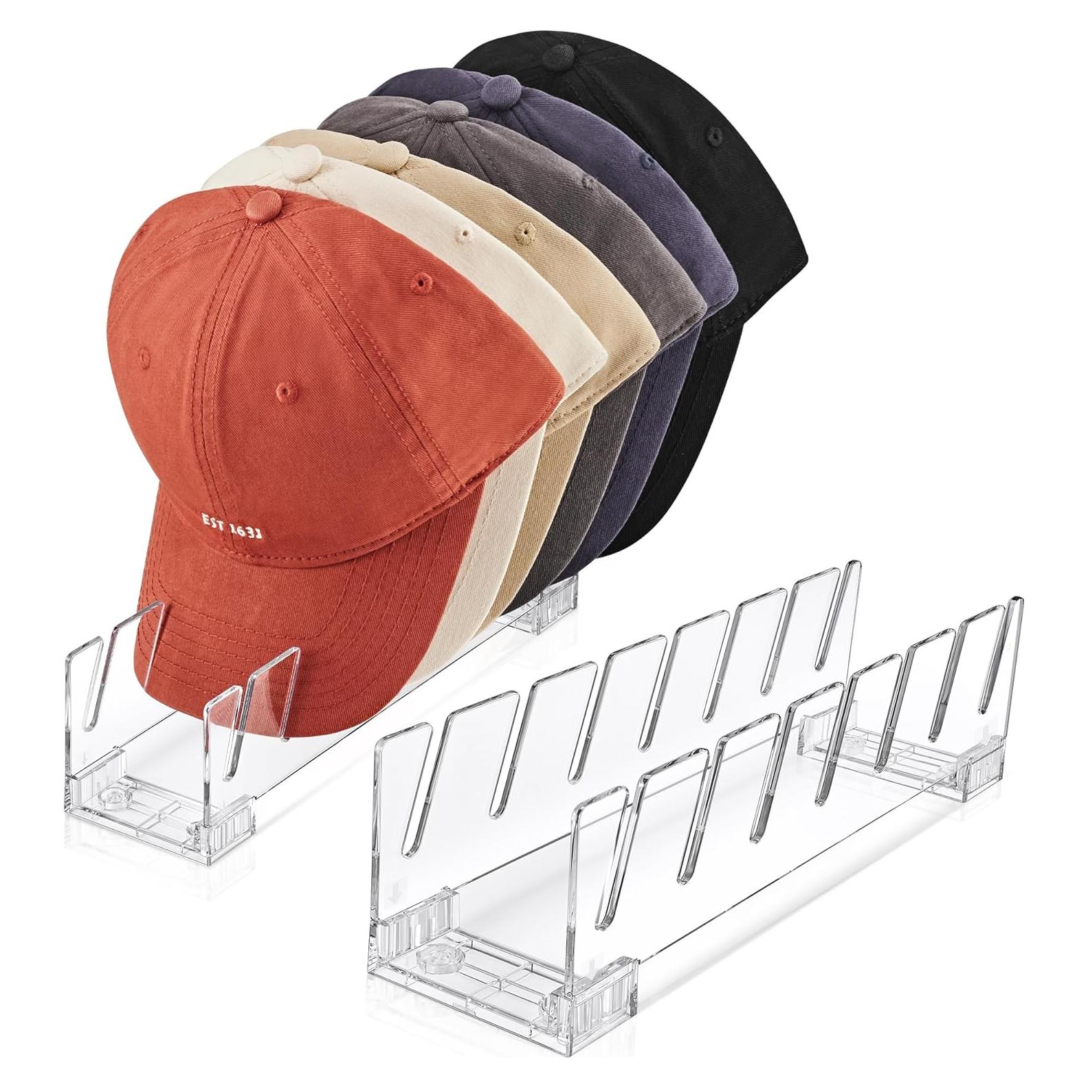 Soporte Organizador de Sombreros SMARTAKE 2 Pcs para 14 Gorras