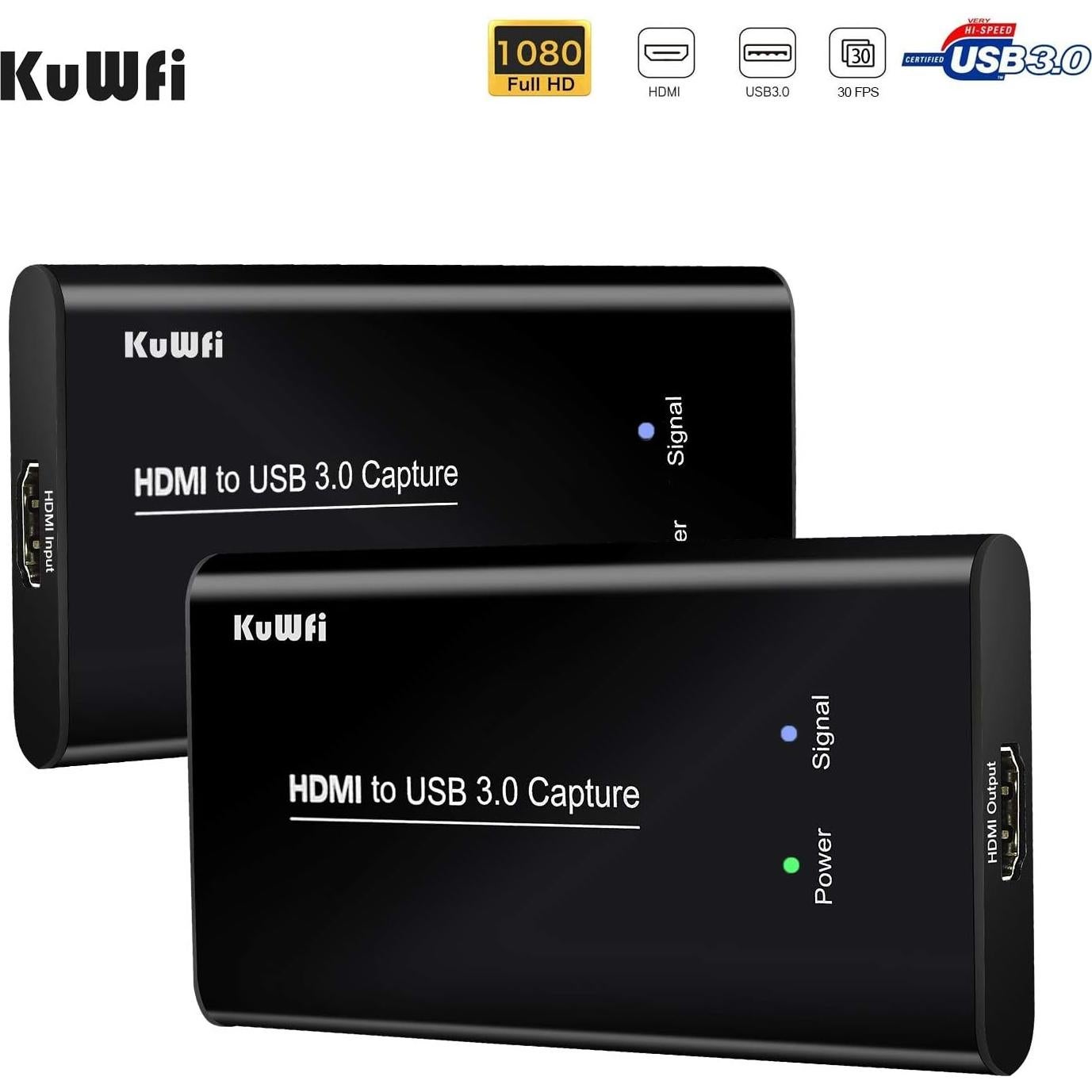 Tarjeta de Captura KuWFi HDMI03 USB 3.0 1080P para Juegos