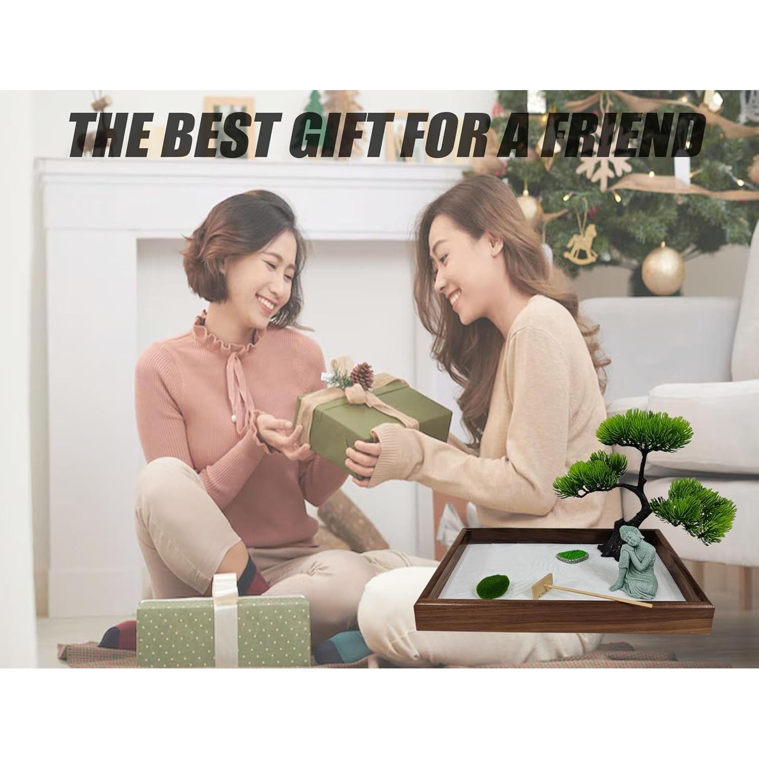 Kit de Jardín Zen Japonés DAZIMOU para Meditación - Rectangular