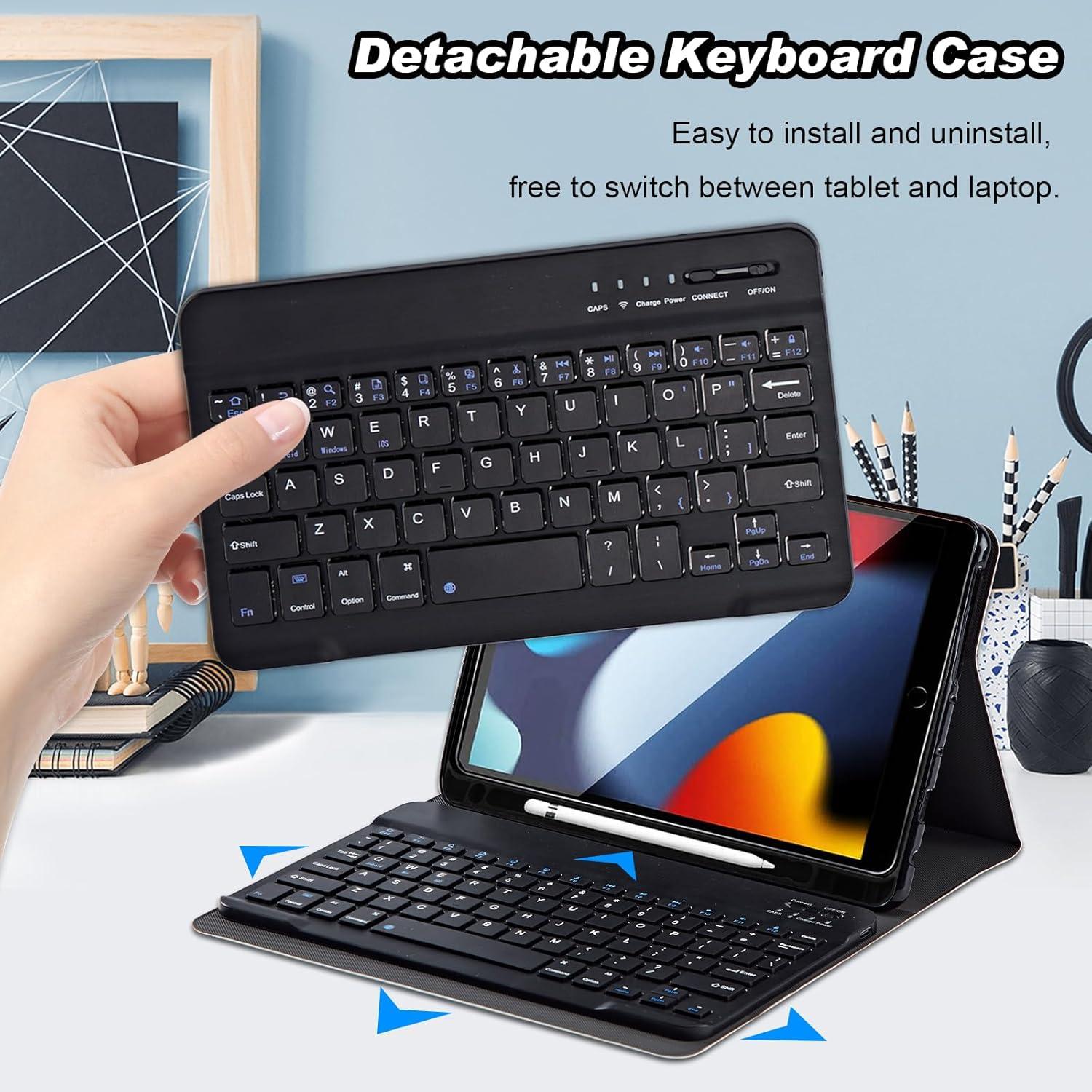 Funda Teclado Bluetooth DEGDFSGR para iPad 10ª Gen 10.9" 2022