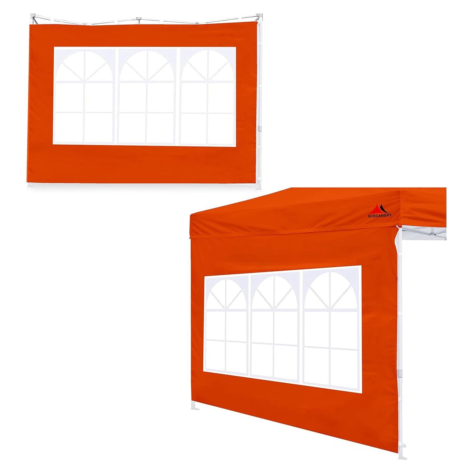 Pared Lateral para Carpa 10x10 SCOCANOPY Naranja Impermeable