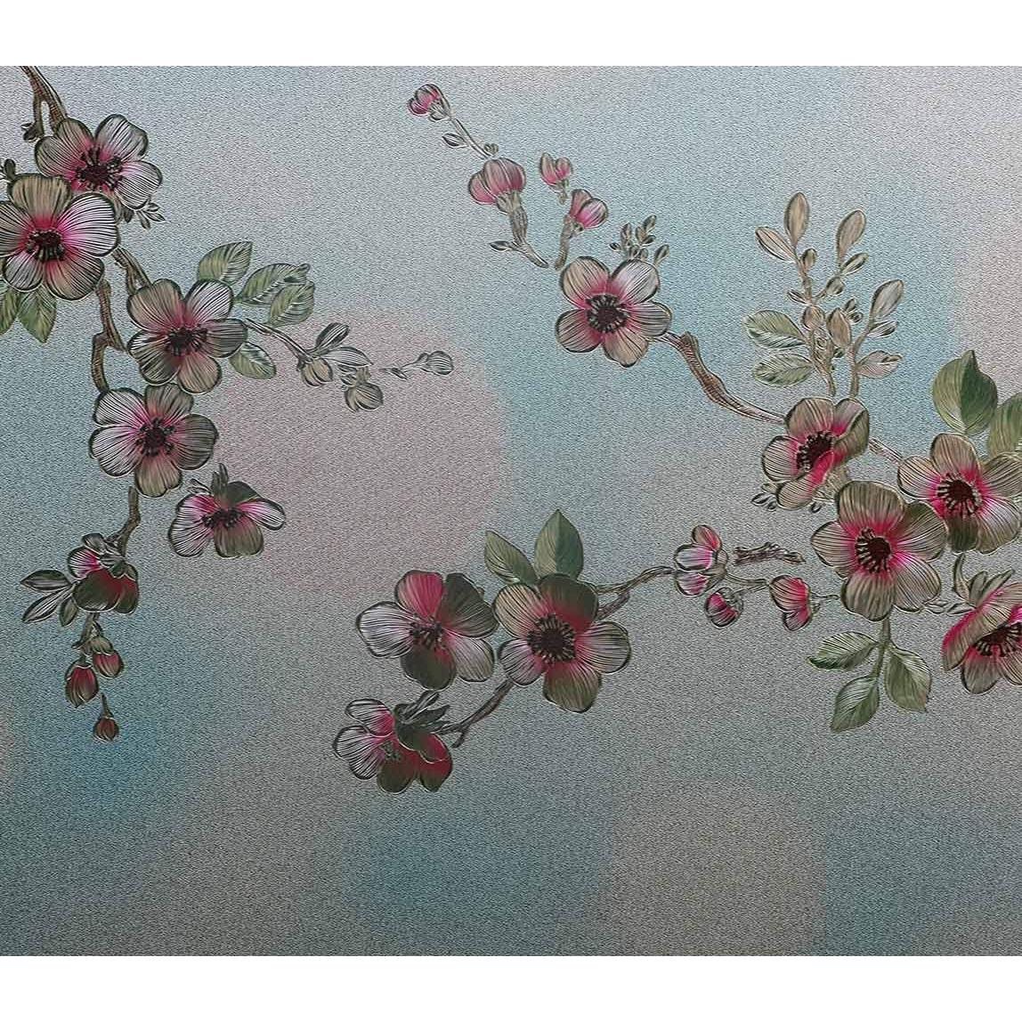 Película para Ventanas VSUDO 45x200cm Flor de Durazno Anti UV